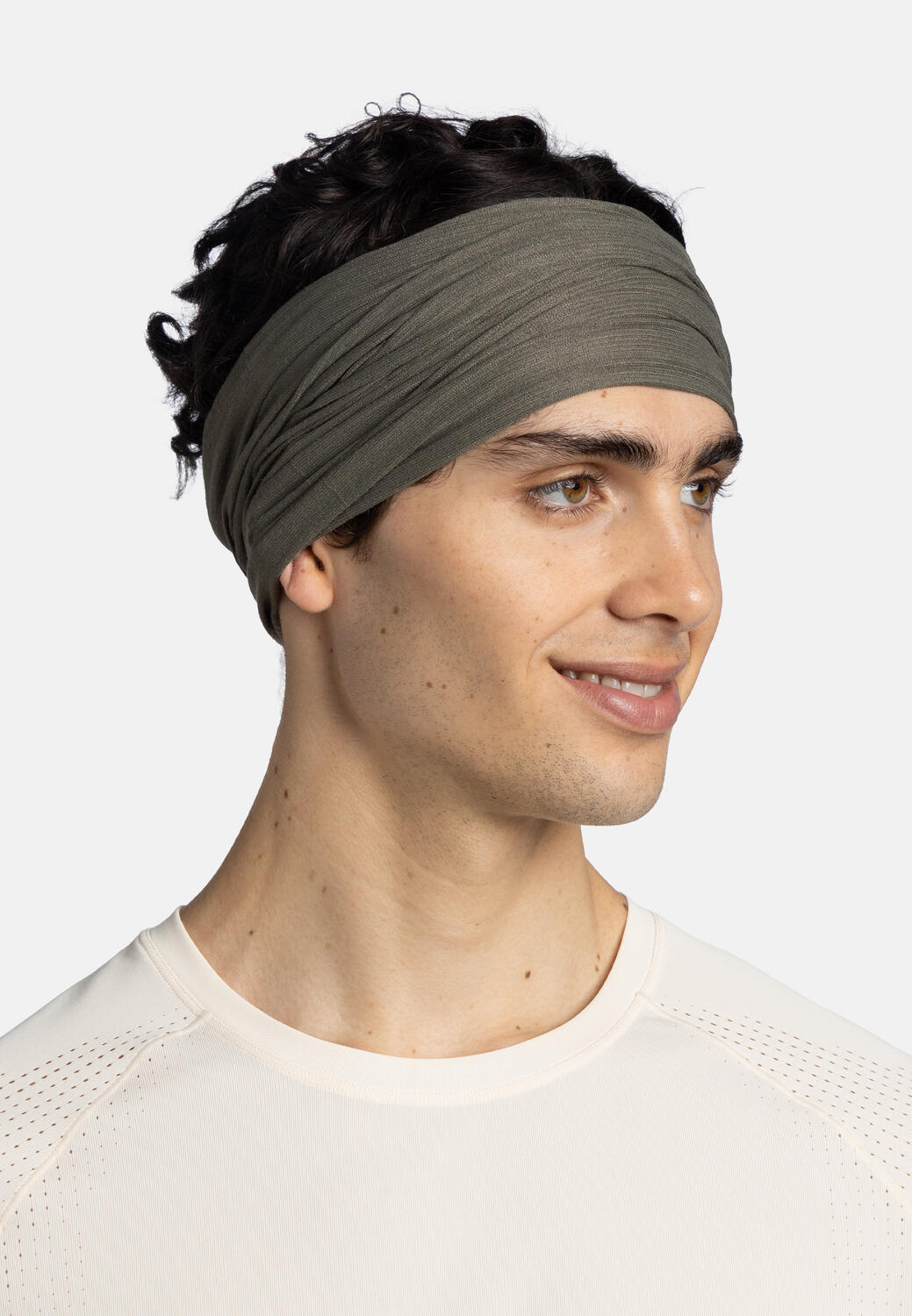 Chusta wielofunkcyjna Buff Coolnet UV Insect Shield - solid khaki 6/7