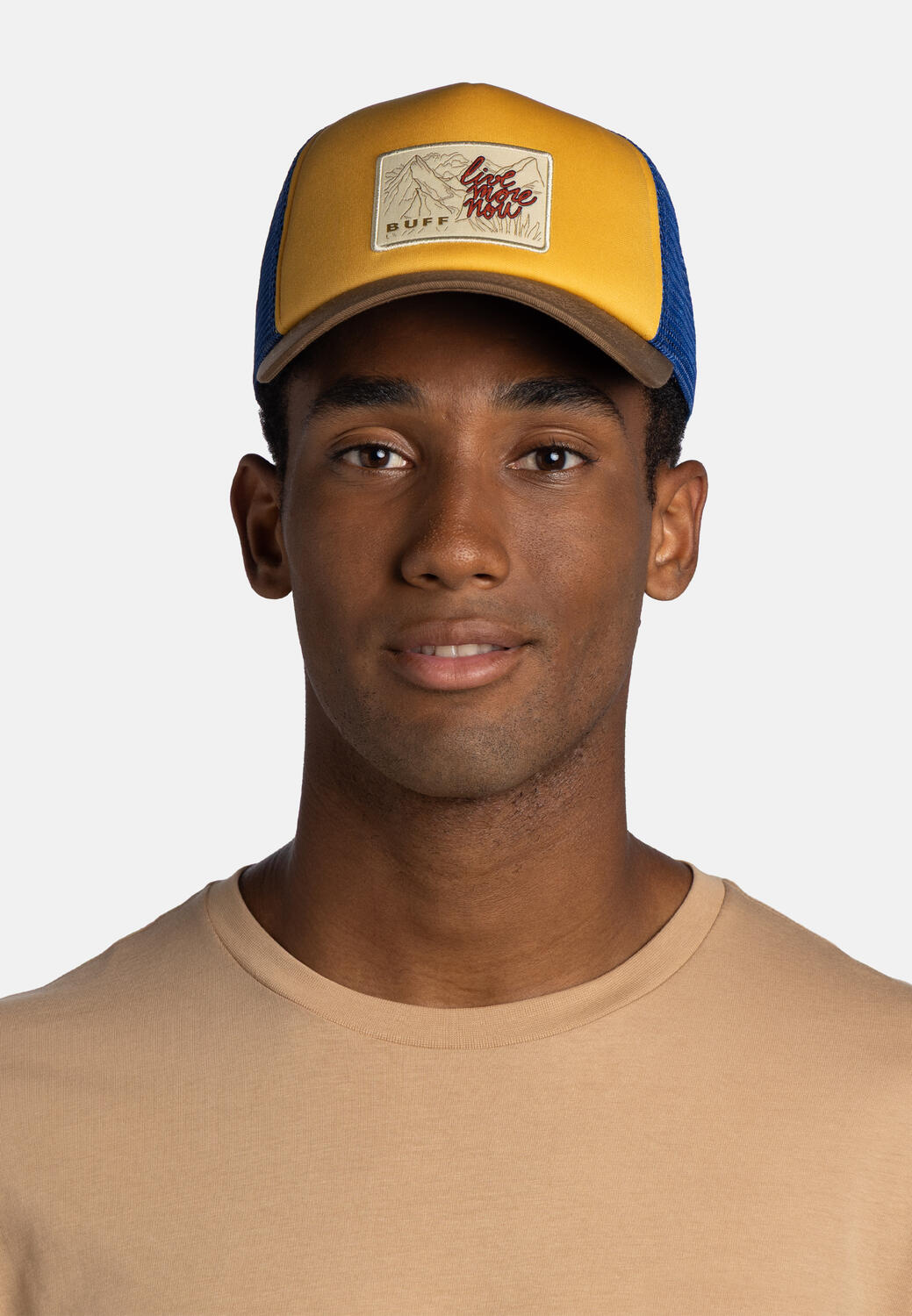 Gorra Trucker Unisex Buff Amarillo 5/7