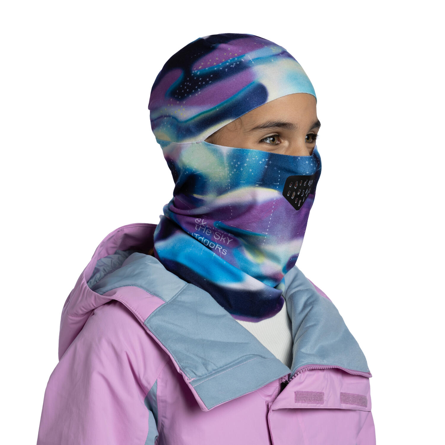 Pasamontañas ThermoNet® Hinged Unisex Buff Morado 3/5