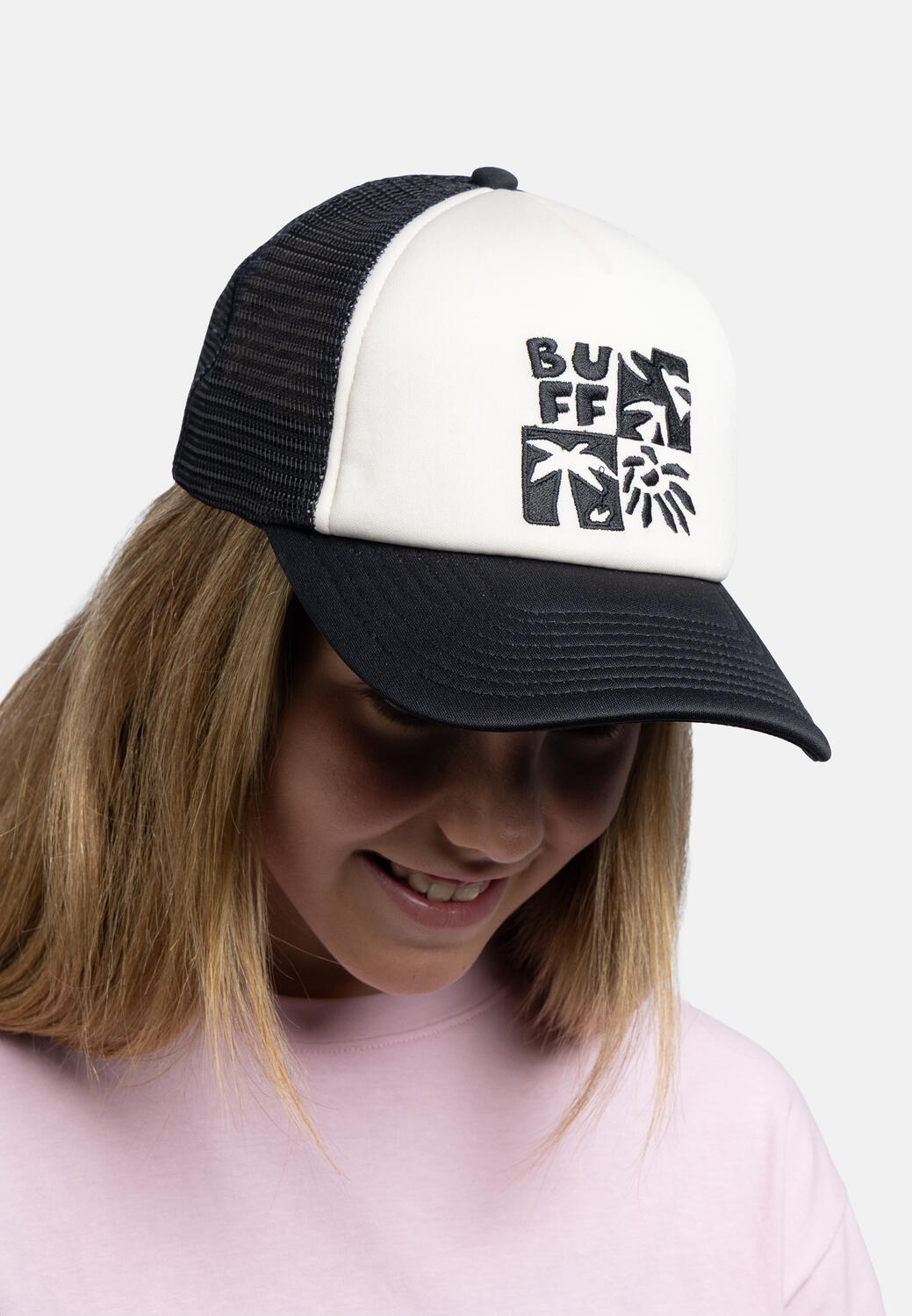 Czapka dziecięca Buff Trucker Cap Kid - pampani black 6/7