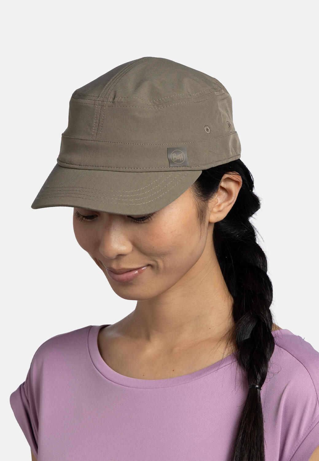 Czapka z daszkiem Buff Military Cap - solid tundra khaki 6/7
