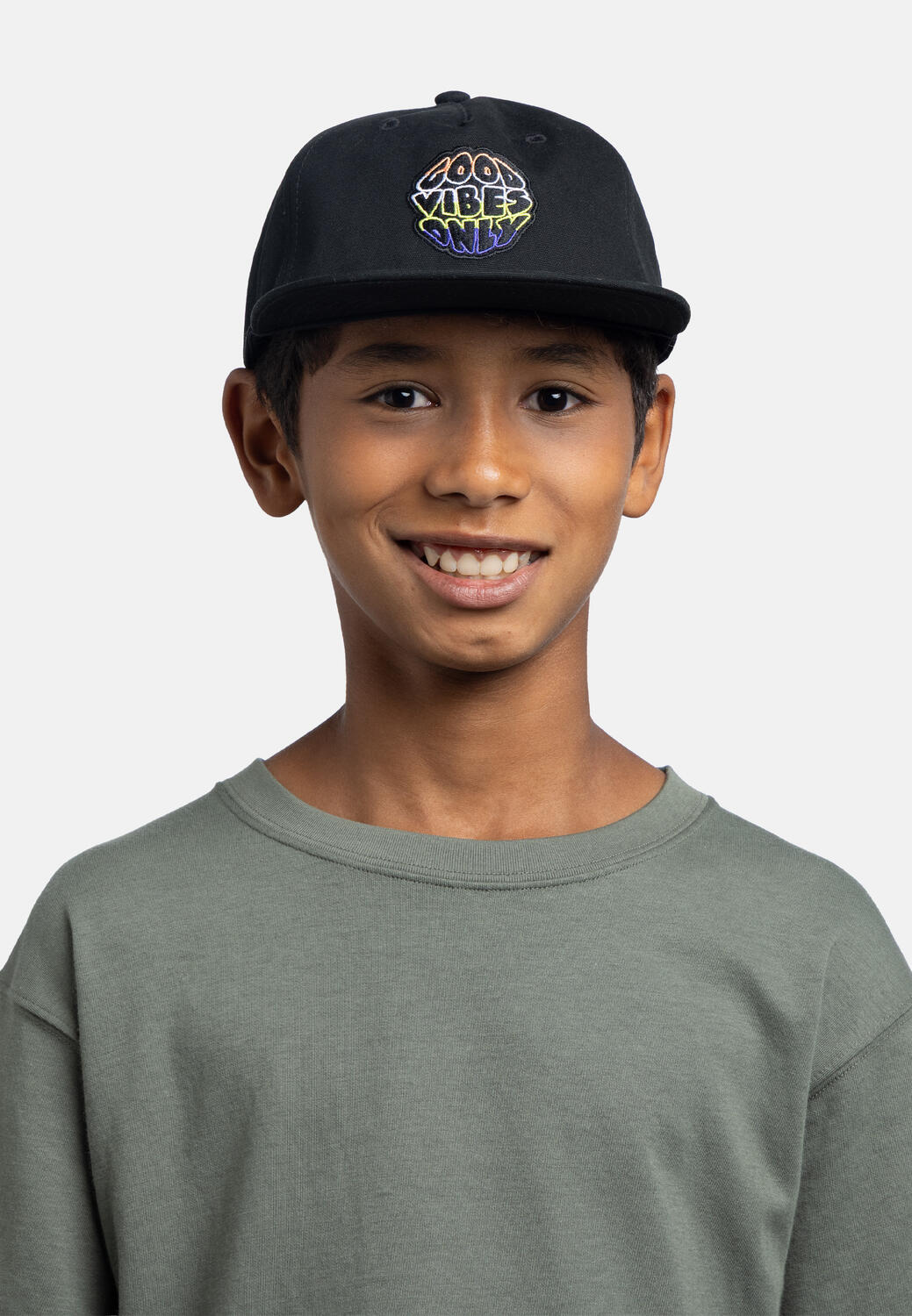 Buff Snapback-pet, zwart, voor kinderen 5/7