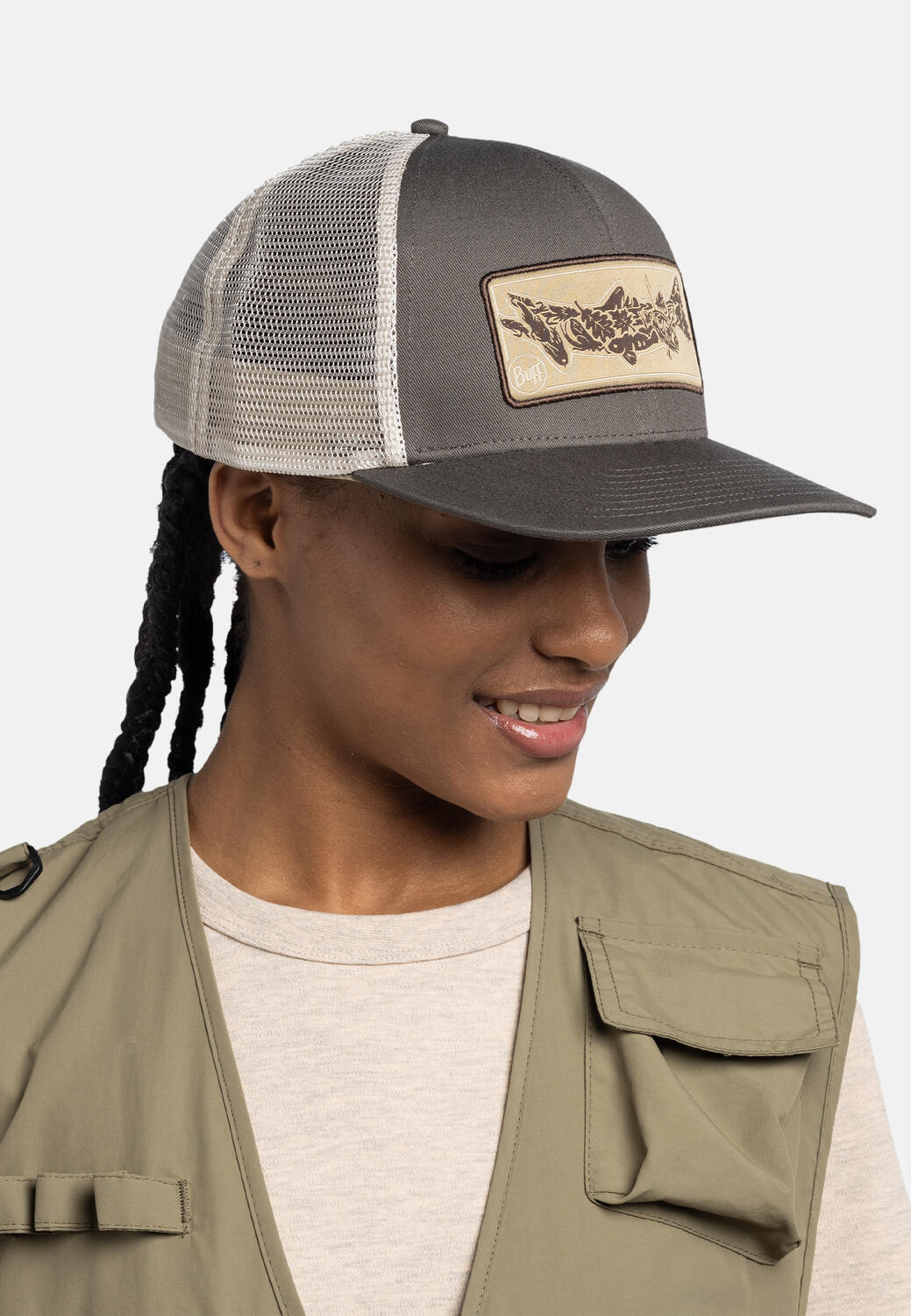Czapka z daszkiem Trucker Cap Lake River Khaki 5/7