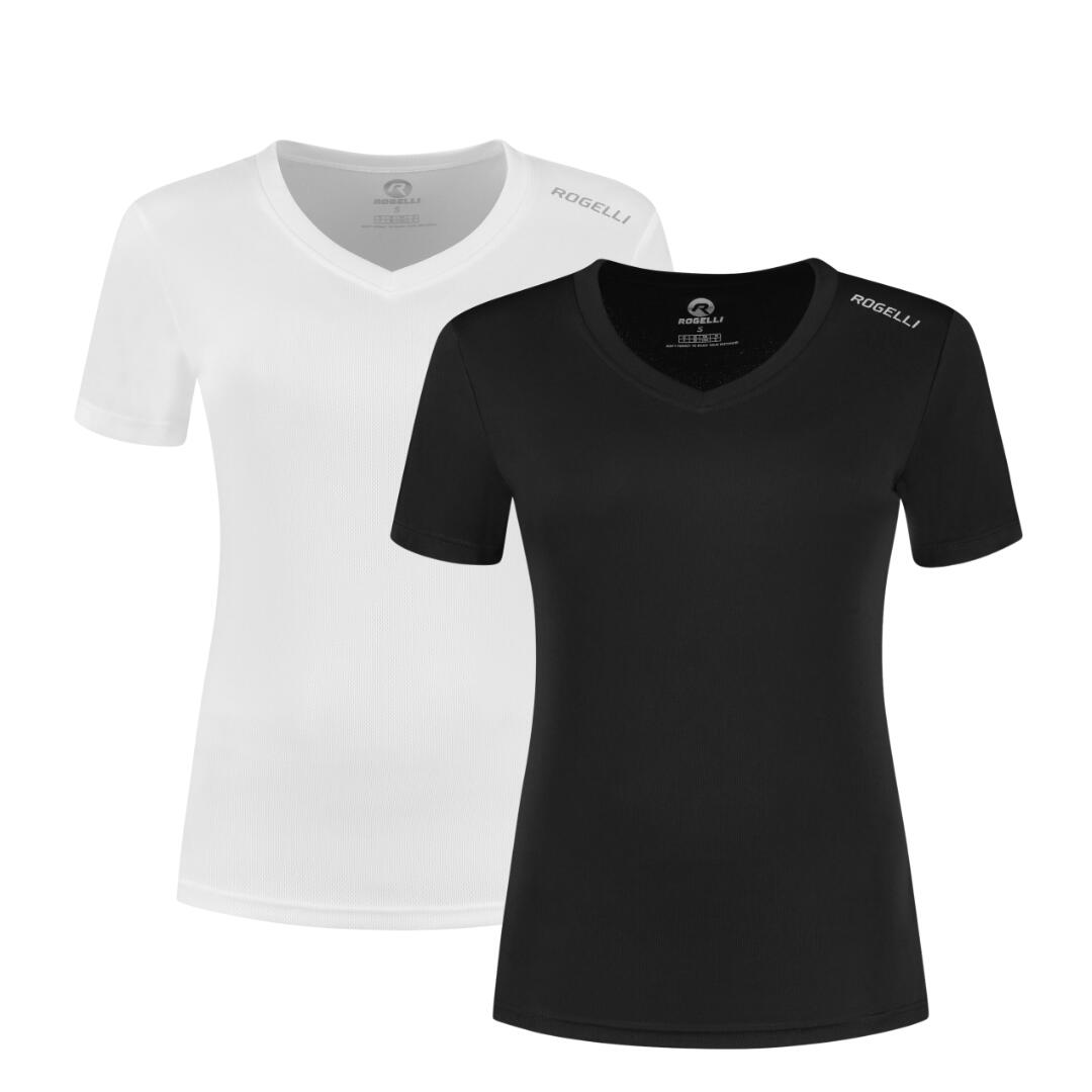 Laufshirt Damen Atmungsaktives Kurzarmshirt 2er-Pack 2/7