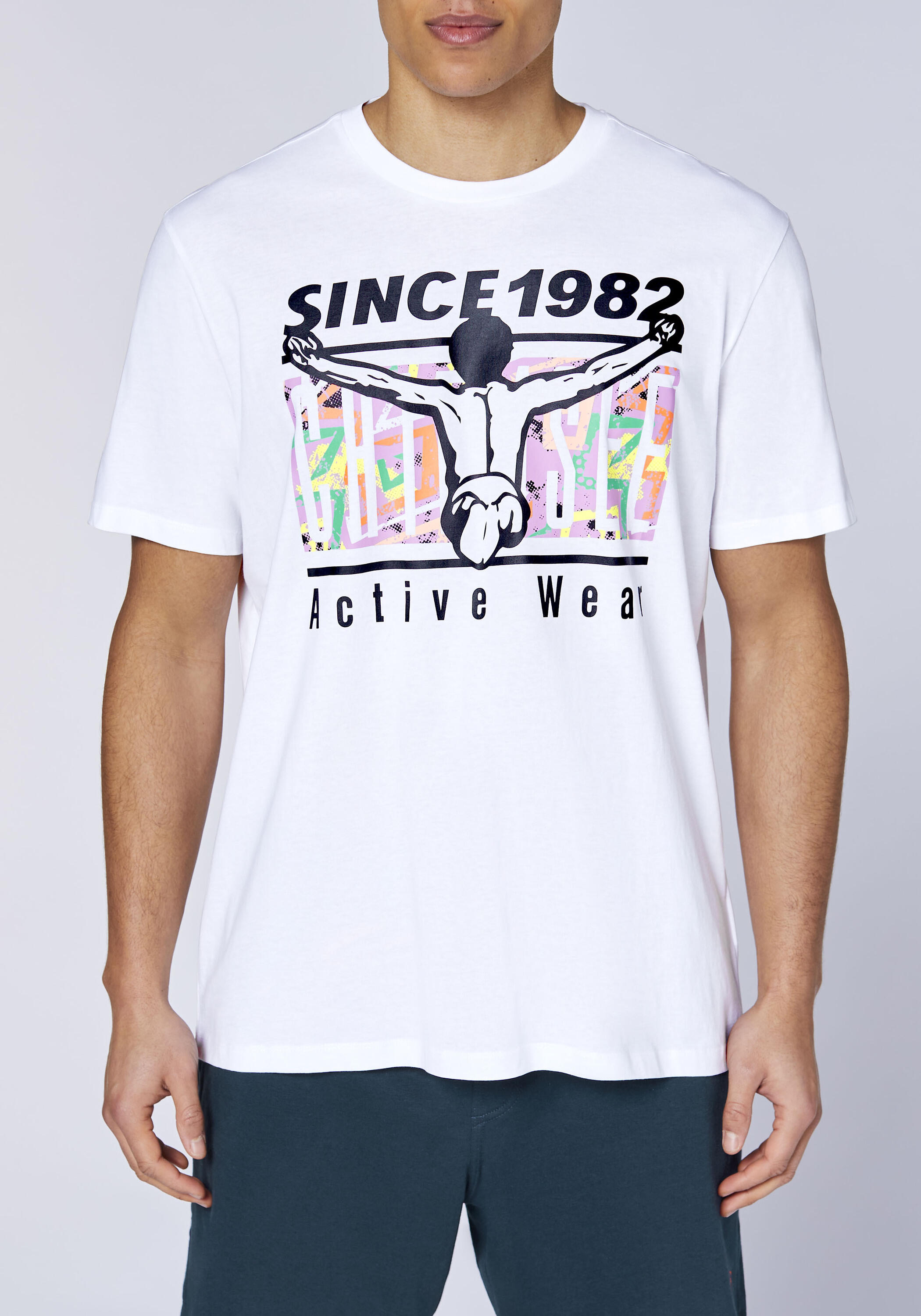 T-Shirt mit großem Retro-Frontprint 7/7