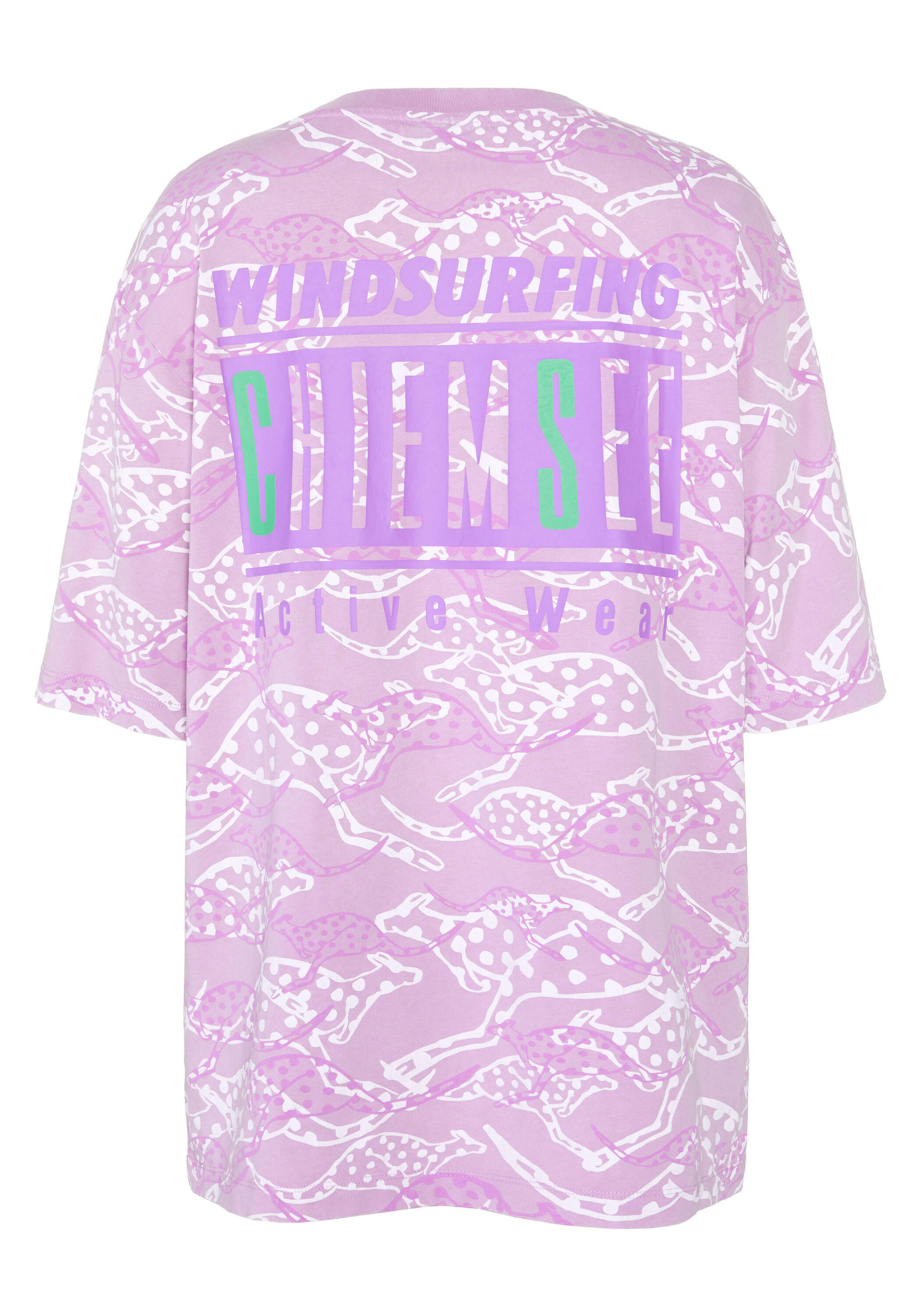 T-Shirt mit Allover-Print und großem Retro-Rückenprint 2/7