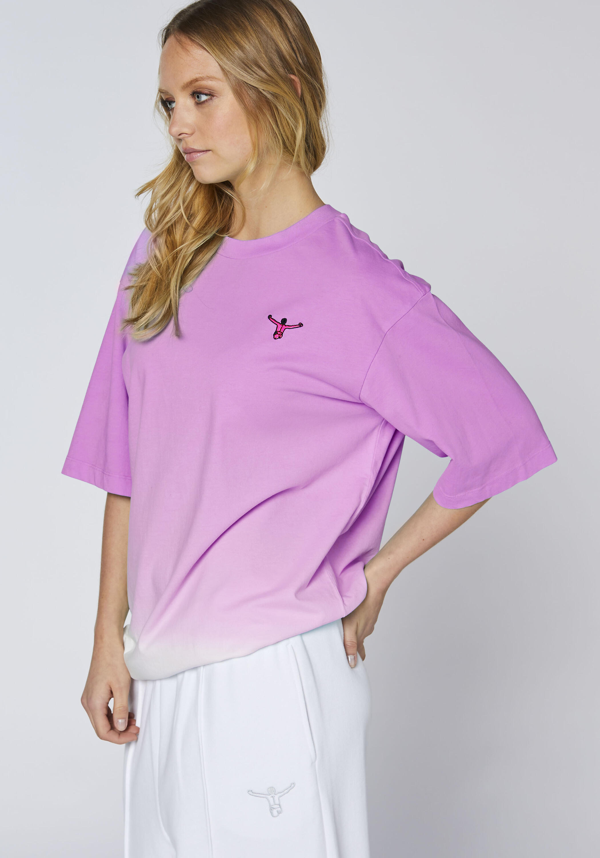 T-Shirt mit Dip-Dye Effekt 6/7