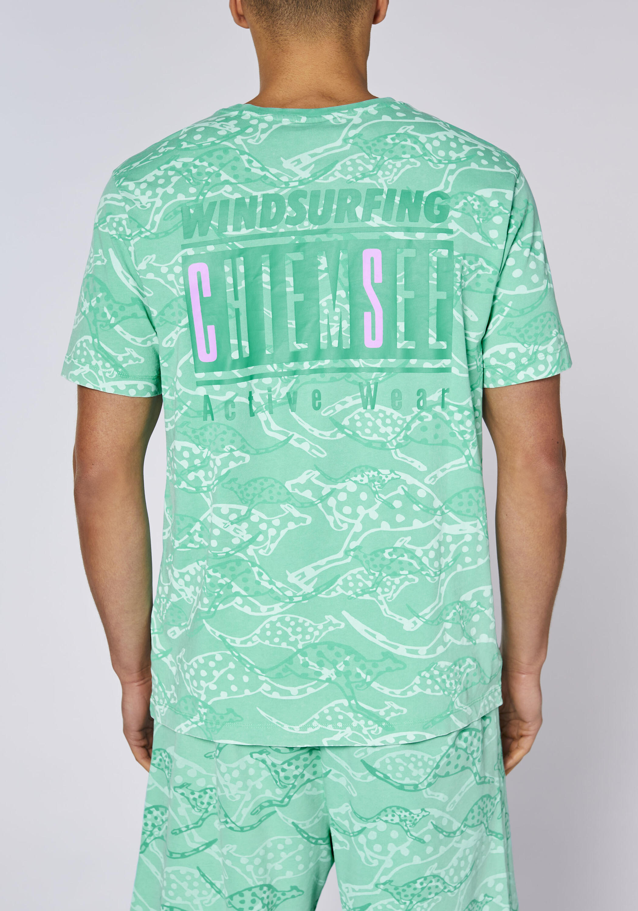 T-Shirt mit Allover Känguru Print 7/7