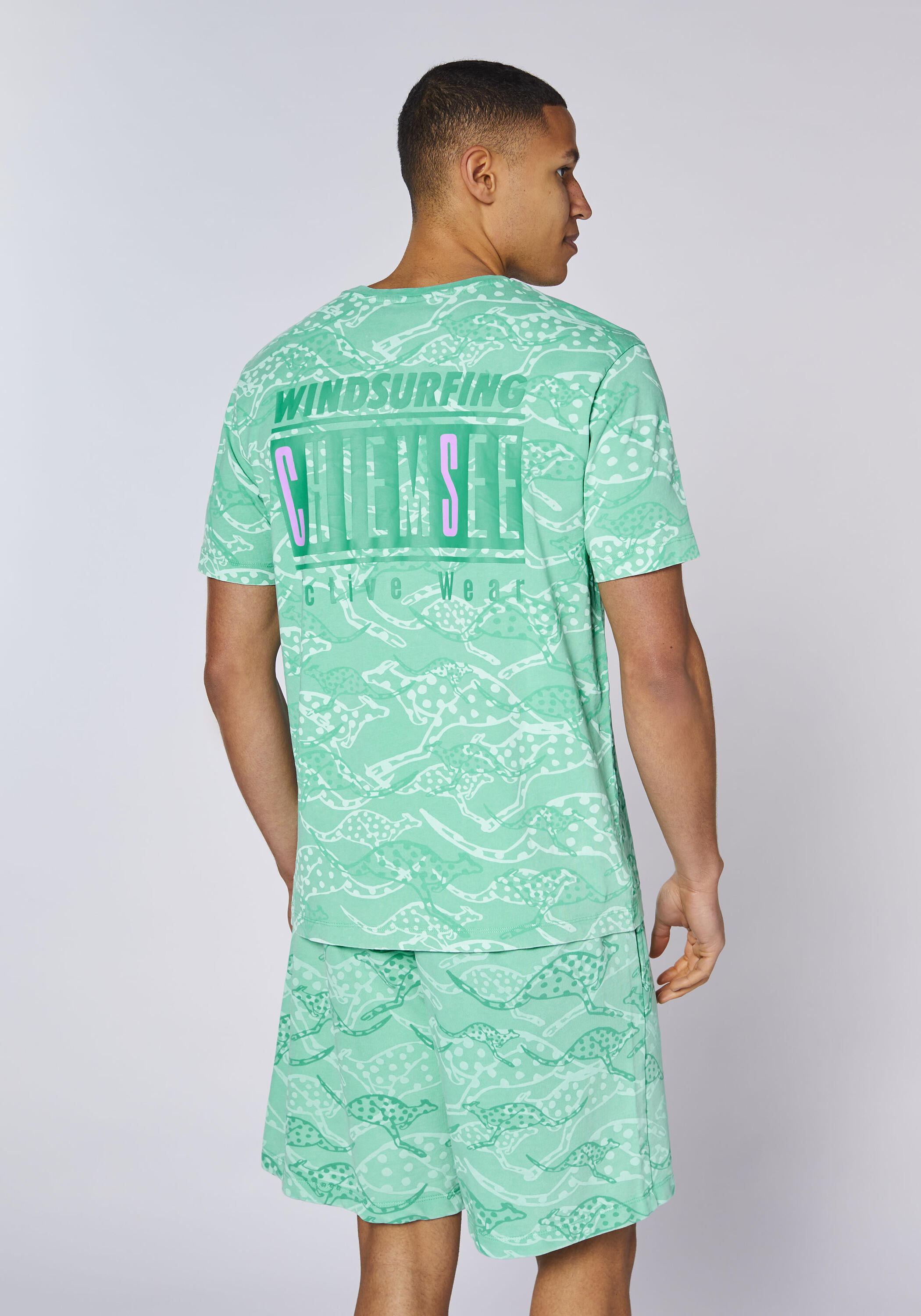 T-Shirt mit Allover Känguru Print 4/7
