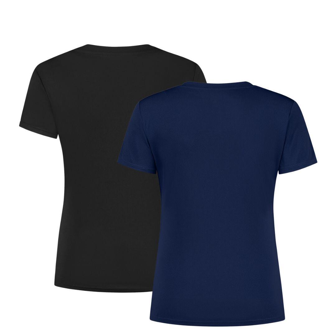Dames Hardloopshirt Korte Mouwen 2-Pack Sportshirt 3/7