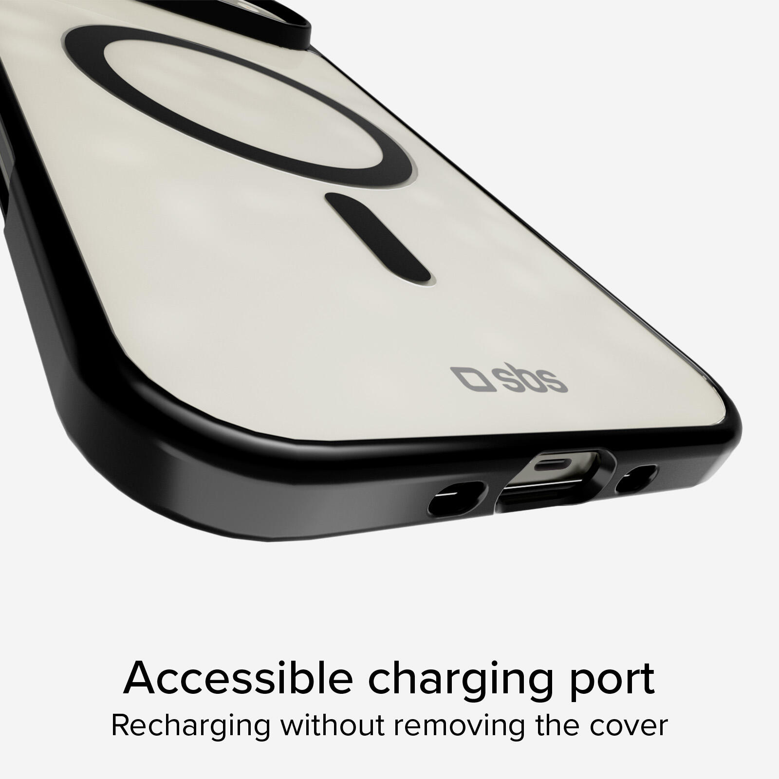 Cover per iPhone Air con bordi colorati compatibile con ricarica MagSafe 6/7