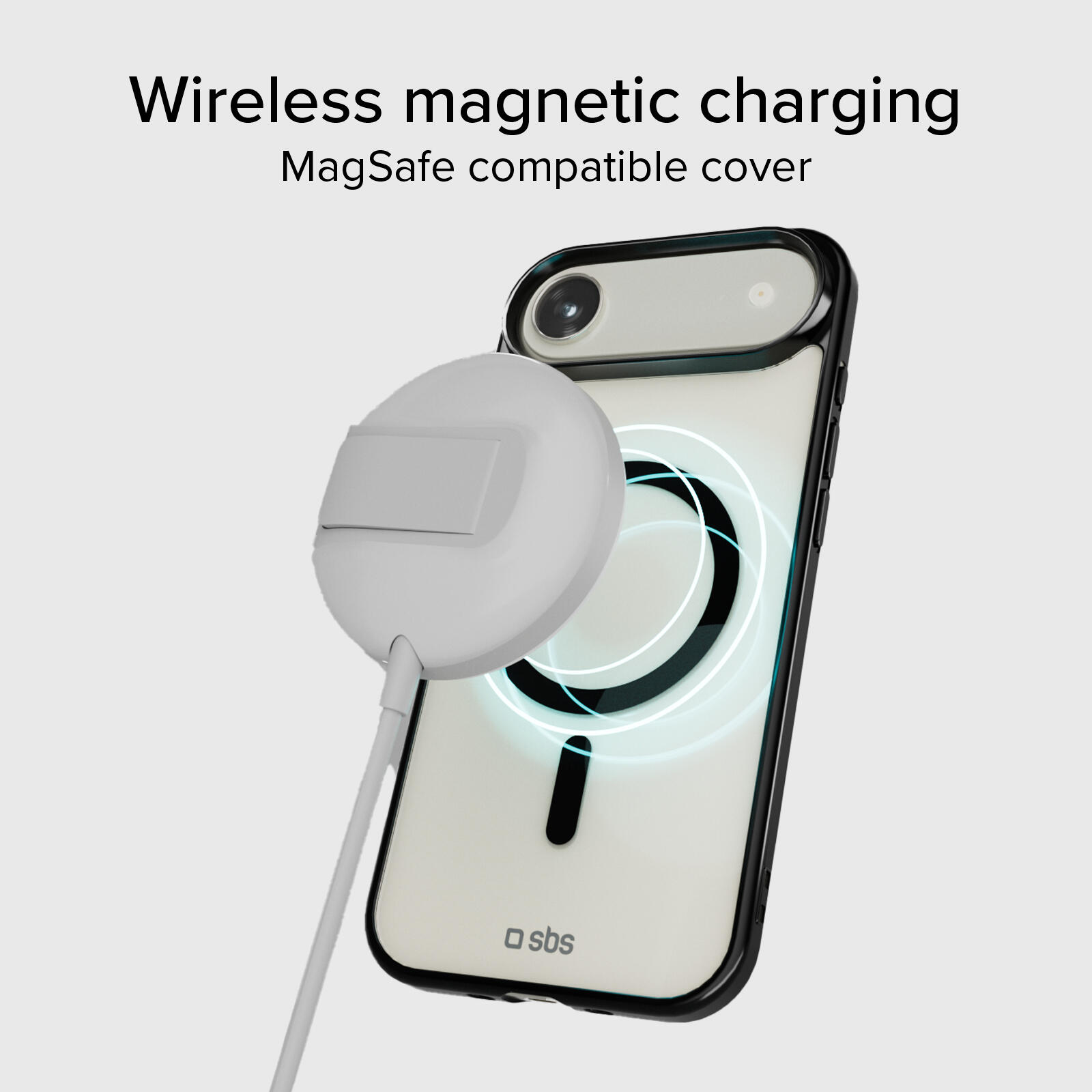 Cover per iPhone Air con bordi colorati compatibile con ricarica MagSafe 5/7