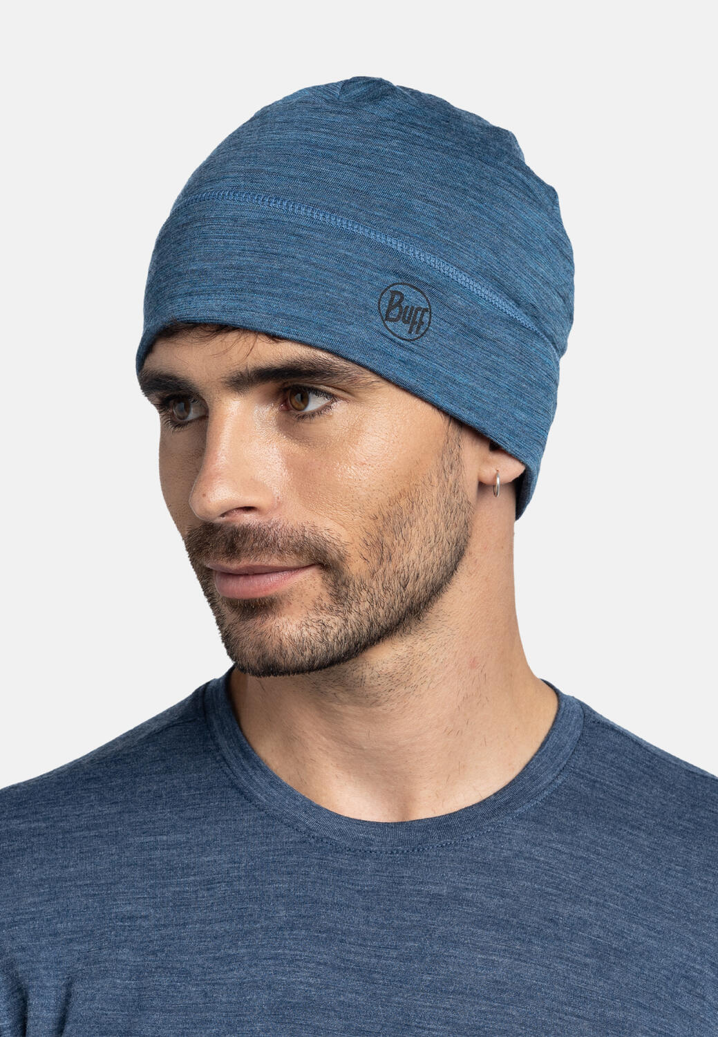 Gorro Merino Lightweight Unisex Buff Azul oscuro ÚNICA 5/7