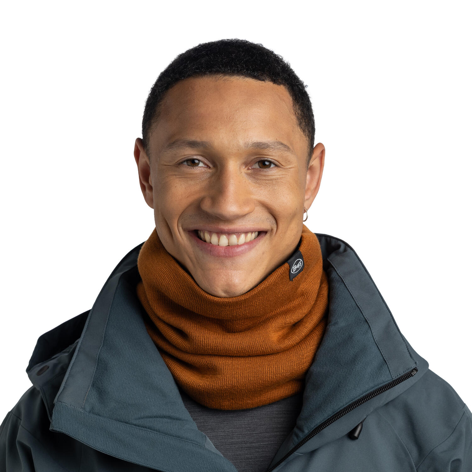 Cache-cou tricoté Unisex Buff Marron TAILLE UNIQUE 5/7