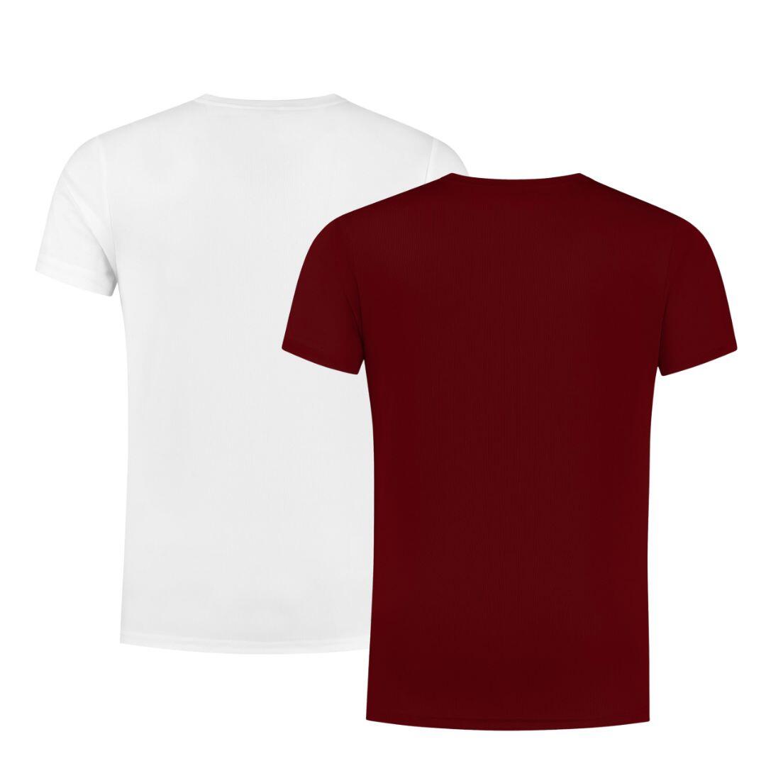 Herren Laufshirt 2er-Pack Kurzarmshirt 3/7