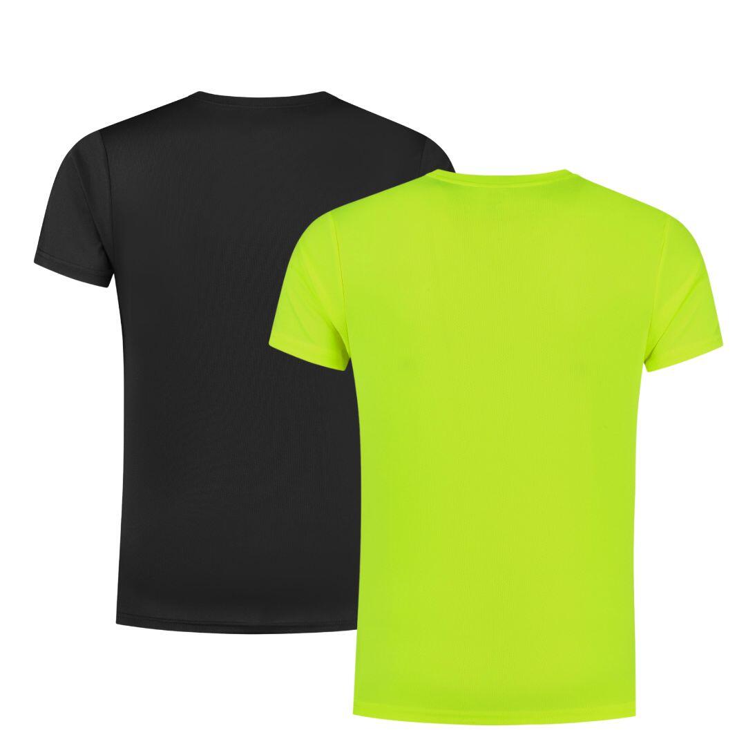 Herren Laufshirt 2er-Pack Kurzarmshirt 3/7