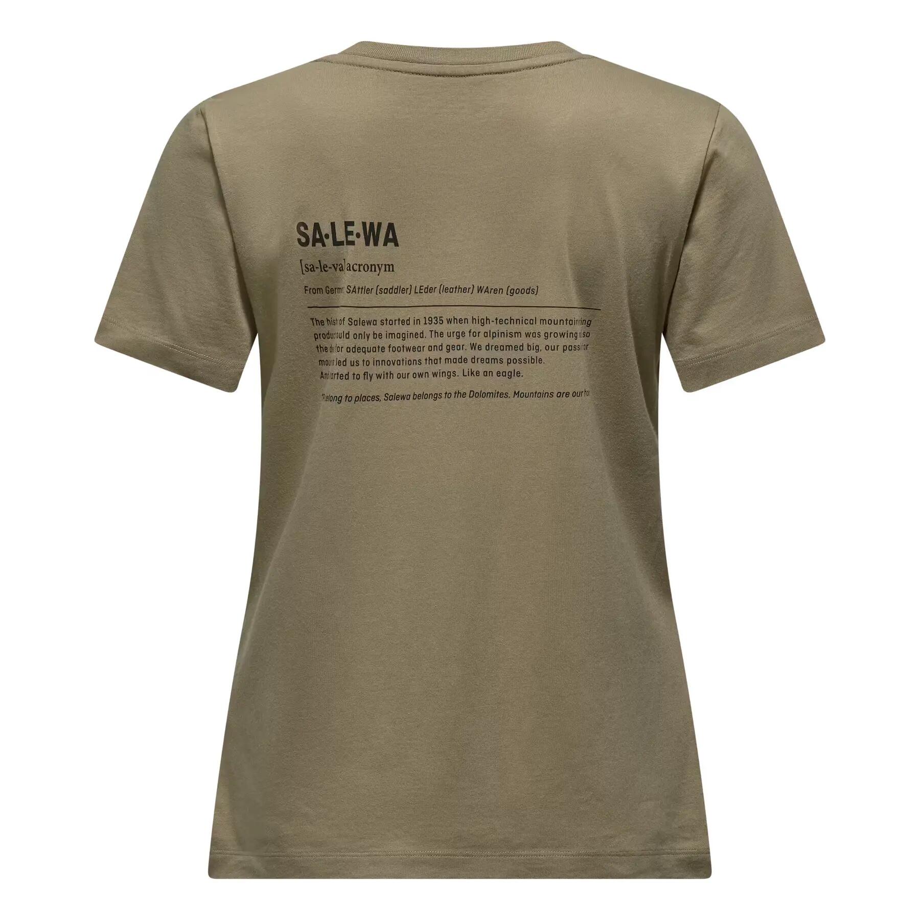 Camiseta de mujer Salewa Eagle Vocab 3/5