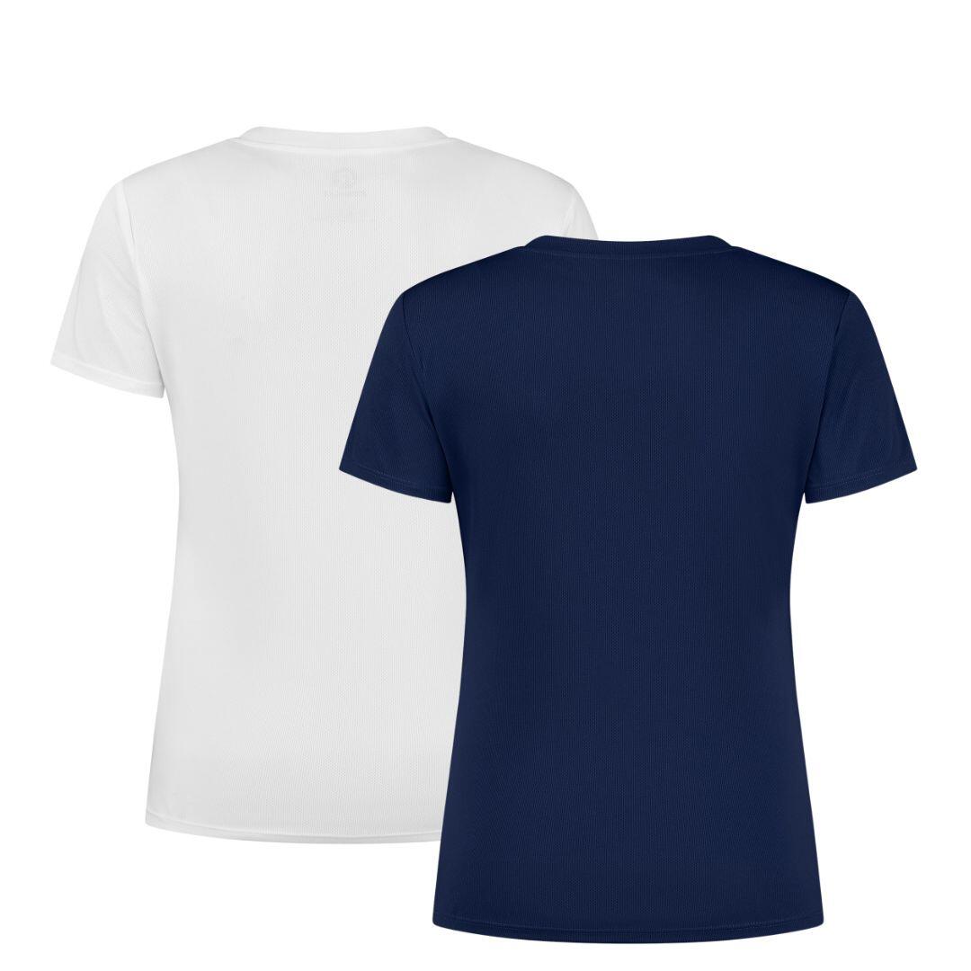 Dames Hardloopshirt Korte Mouwen 2-Pack Sportshirt 3/7