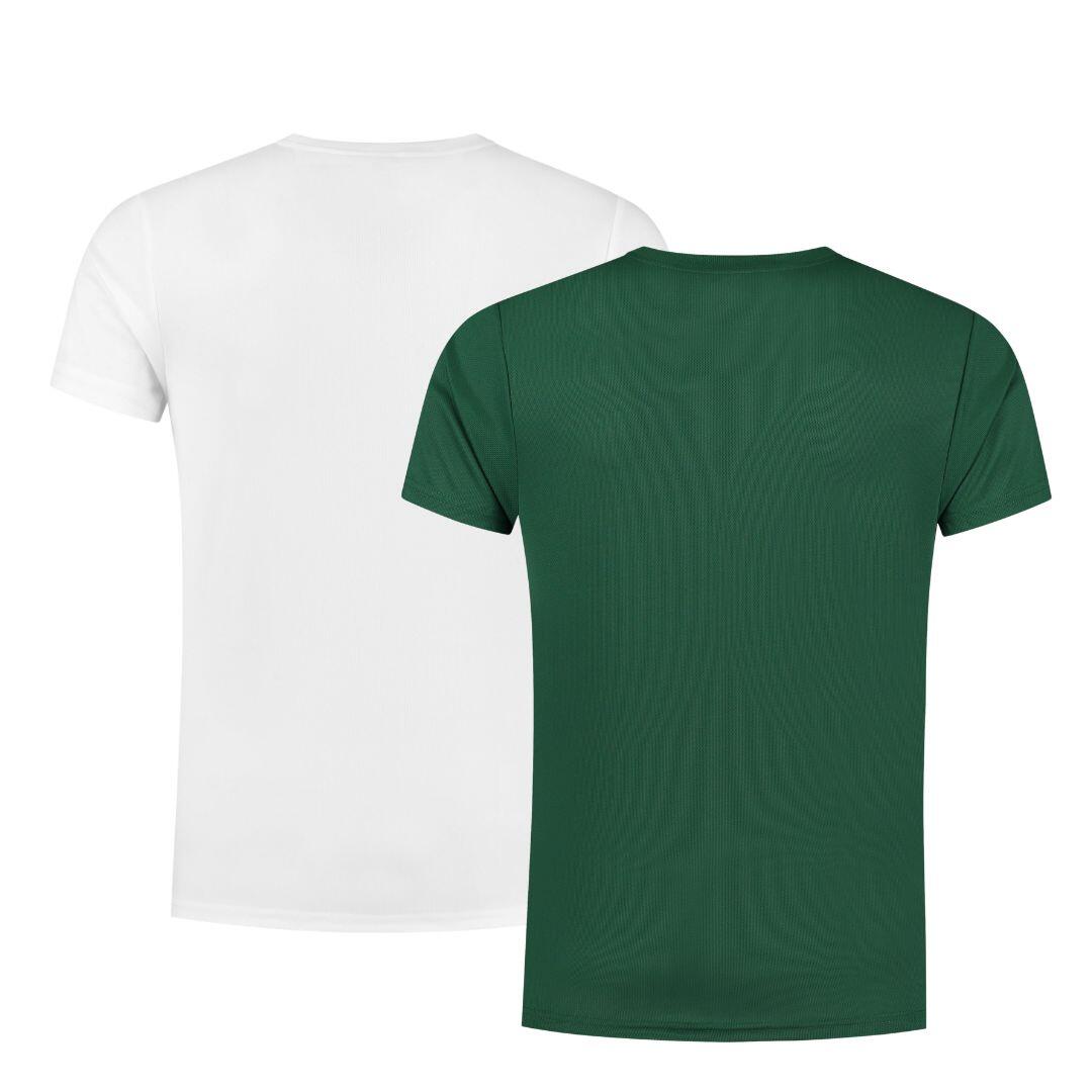 Herren Laufshirt 2er-Pack Kurzarmshirt 3/7