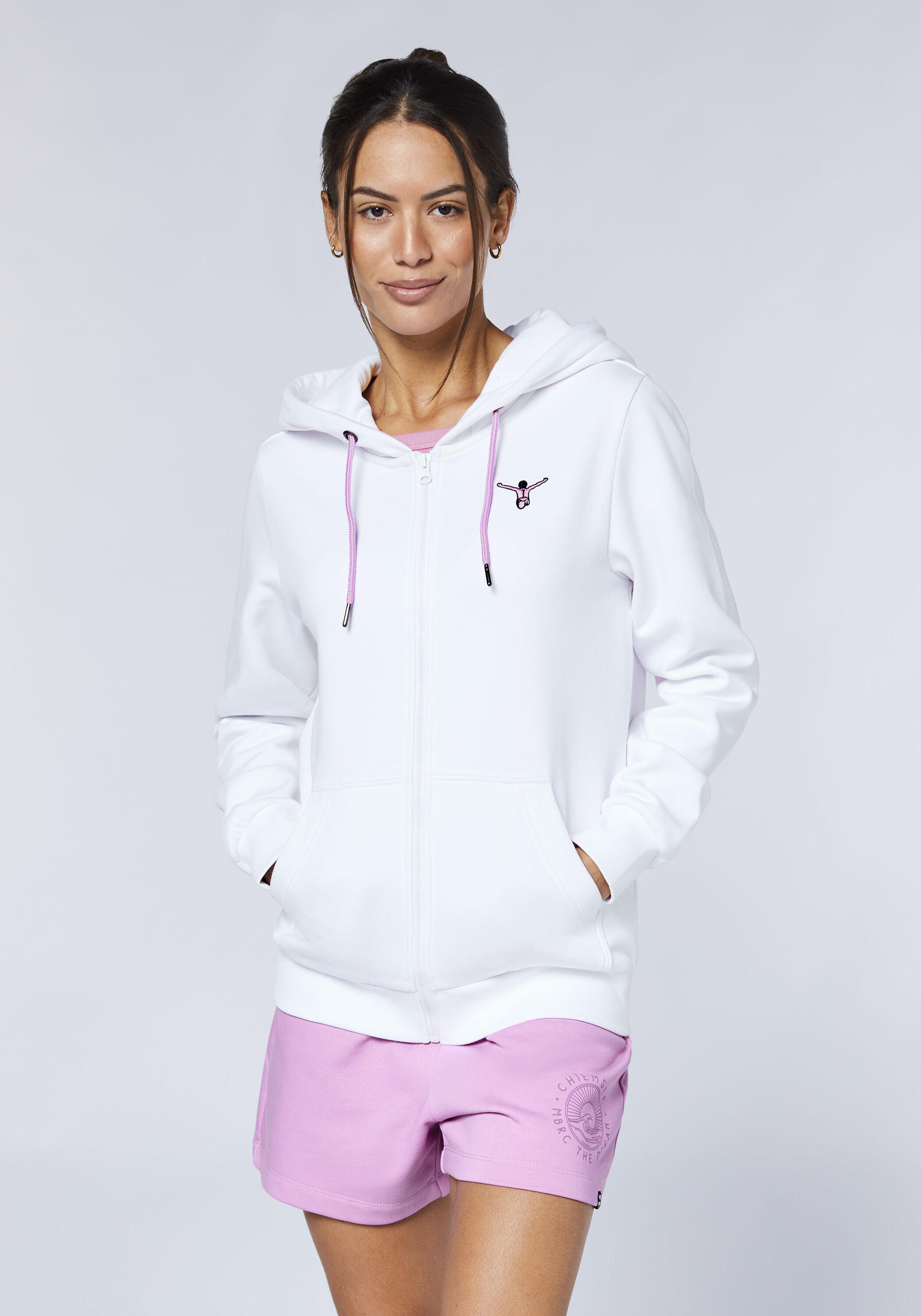 Sweatjacke mit großem Rückenprint 3/7