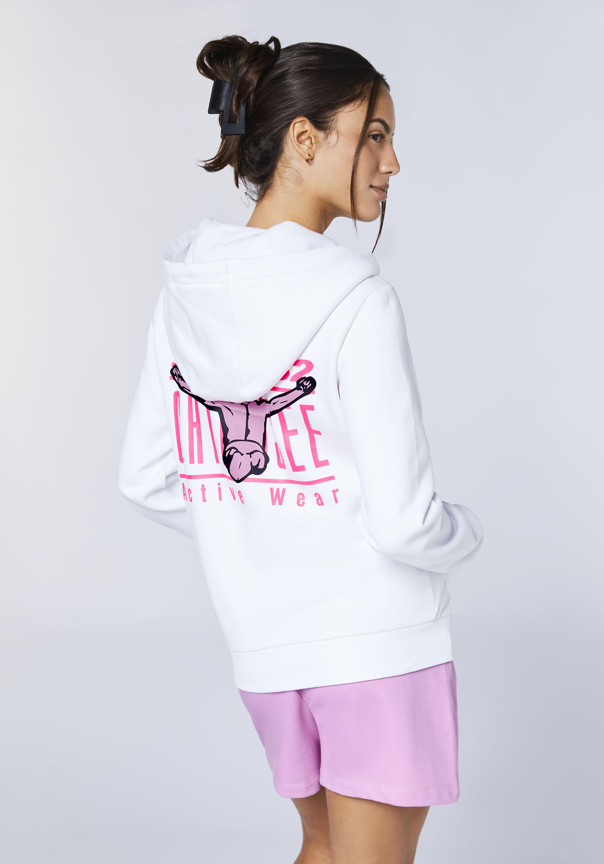 Sweatjacke mit großem Rückenprint 4/7