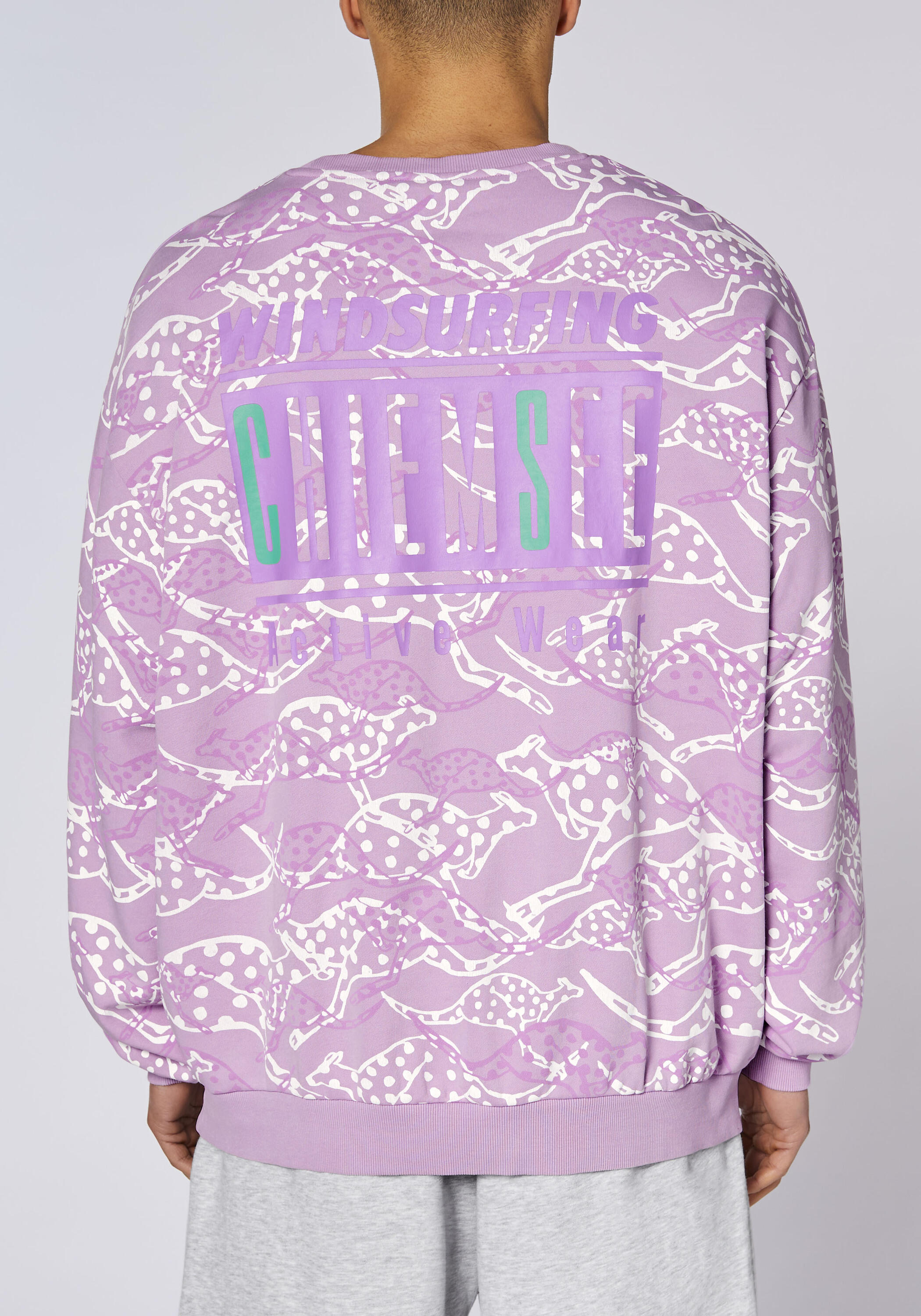 Sweatshirt mit Känguru-Alloverprint 7/7