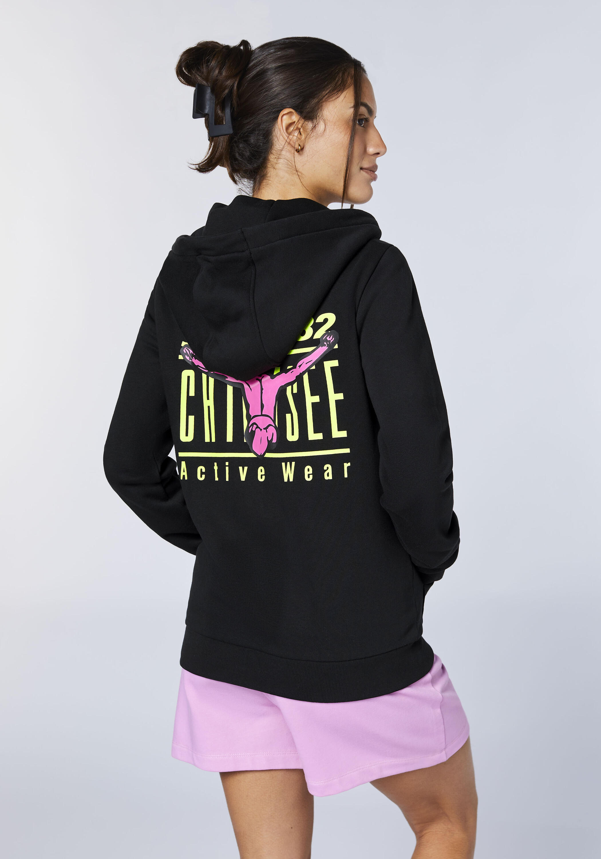 Sweatjacke mit großem Rückenprint 4/7