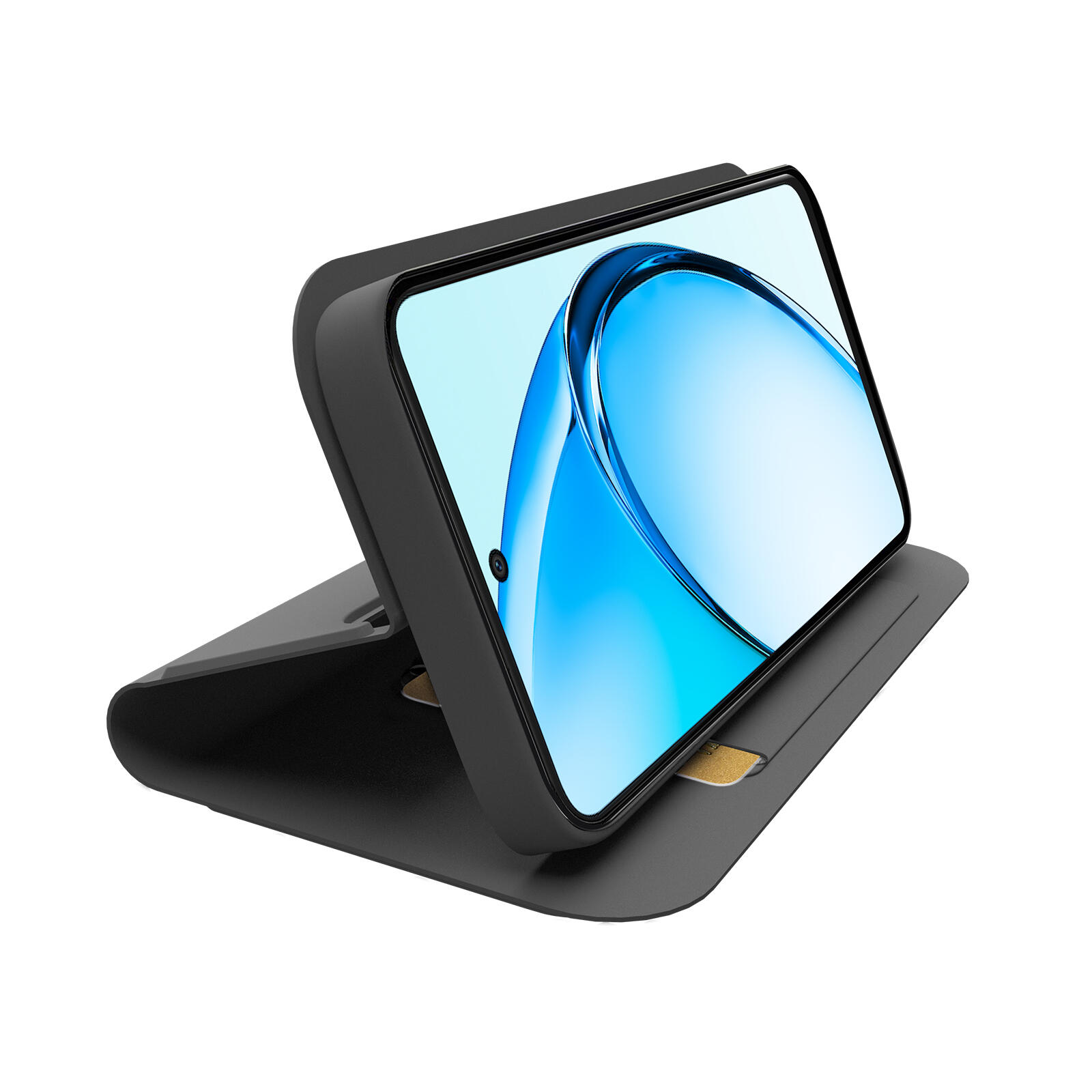 Custodia a libro con supporto stand e superficie soft touch per Oppo A60 2/2