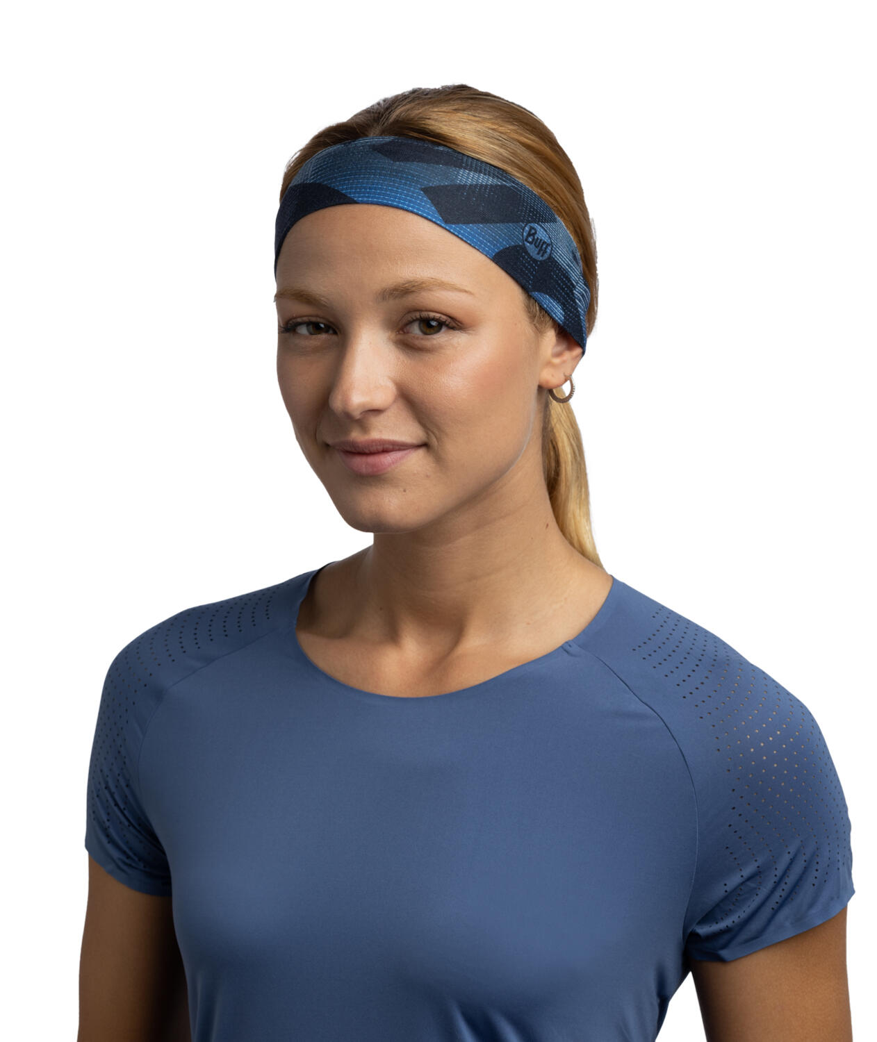 Cinta CoolNet UV® Slim Unisex Buff Azul ÚNICA 4/6