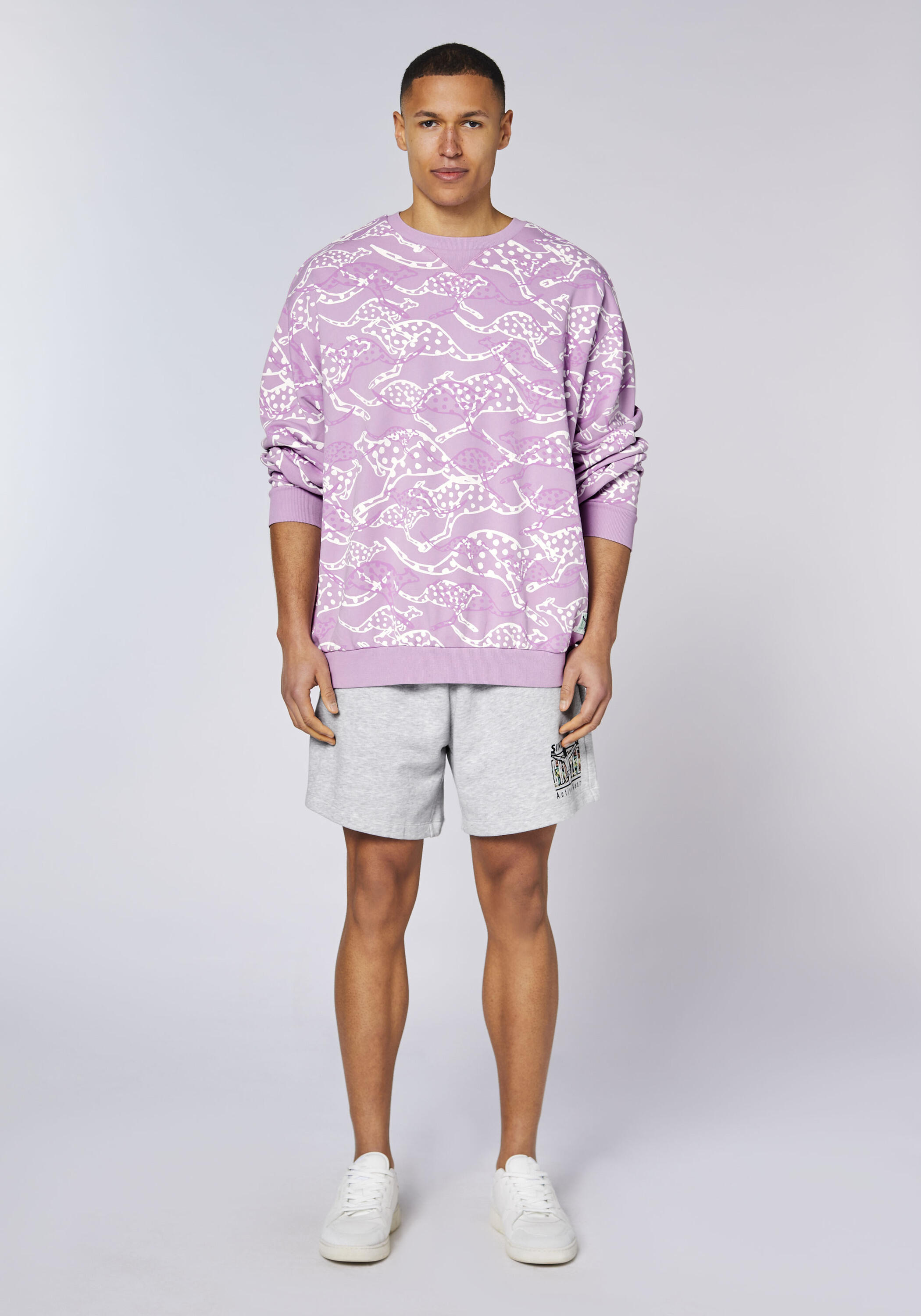 Sweatshirt mit Känguru-Alloverprint 5/7