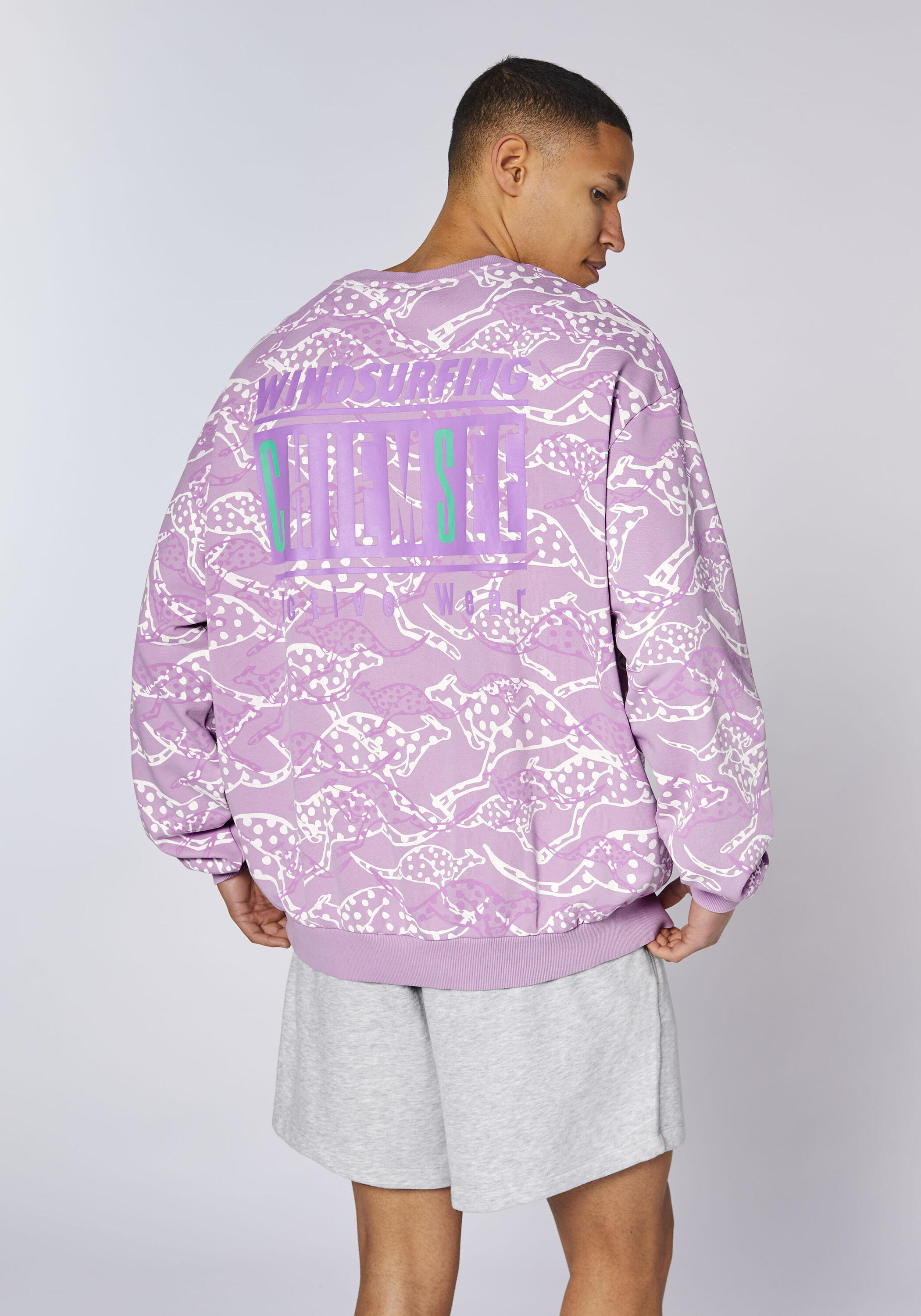 Sweatshirt mit Känguru-Alloverprint 4/7