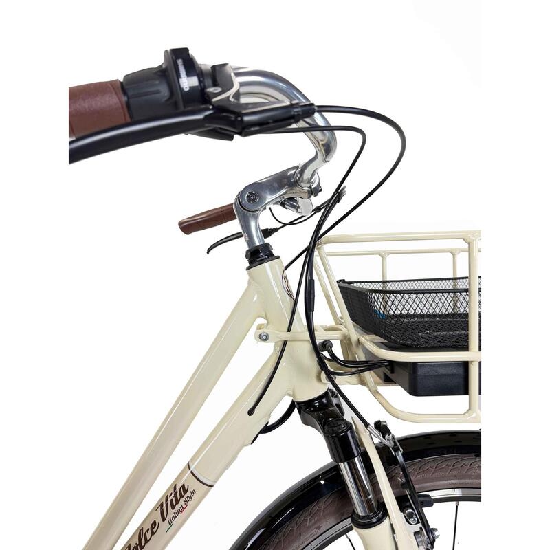 Bicicletă electrică de oraș Dolce Vita by Canellini CITY 28" damă cu genți