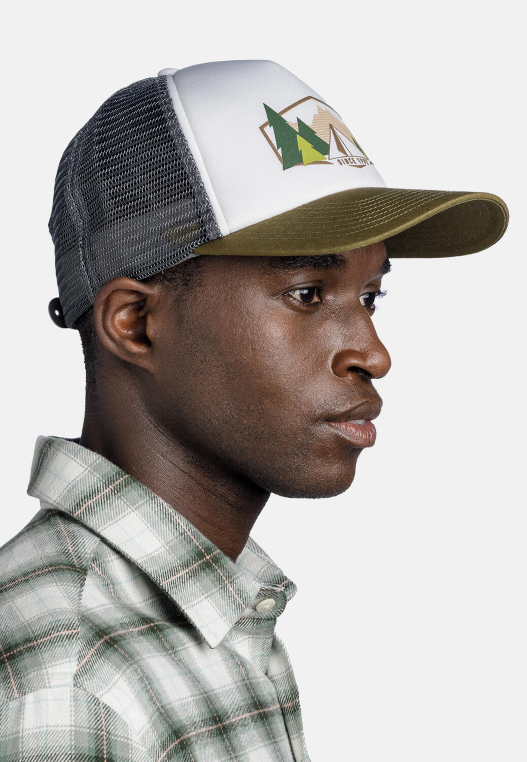 Casquette Buff Trucker Blanc/Vert 5/7