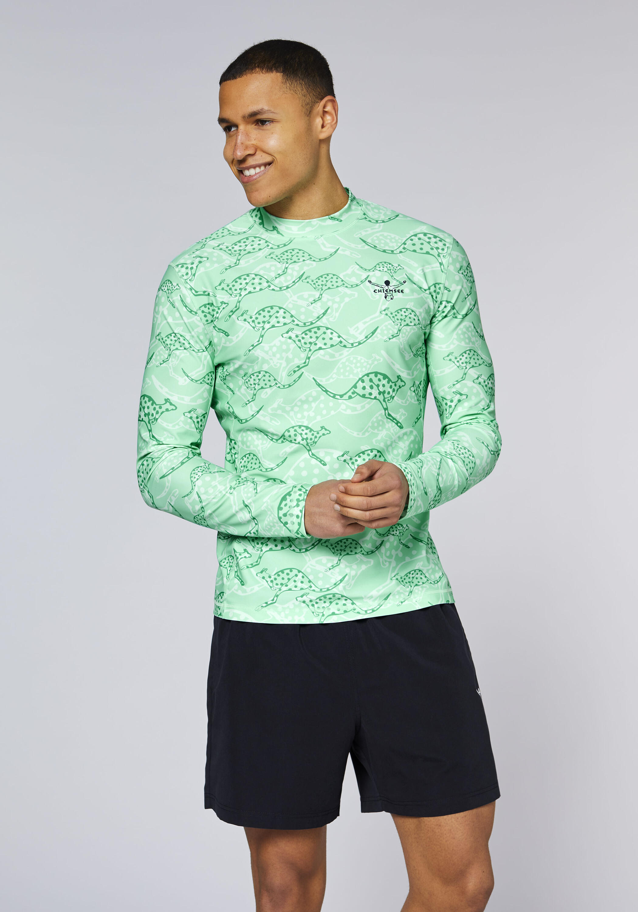 UV-Badeshirt mit Alloverprint 3/7