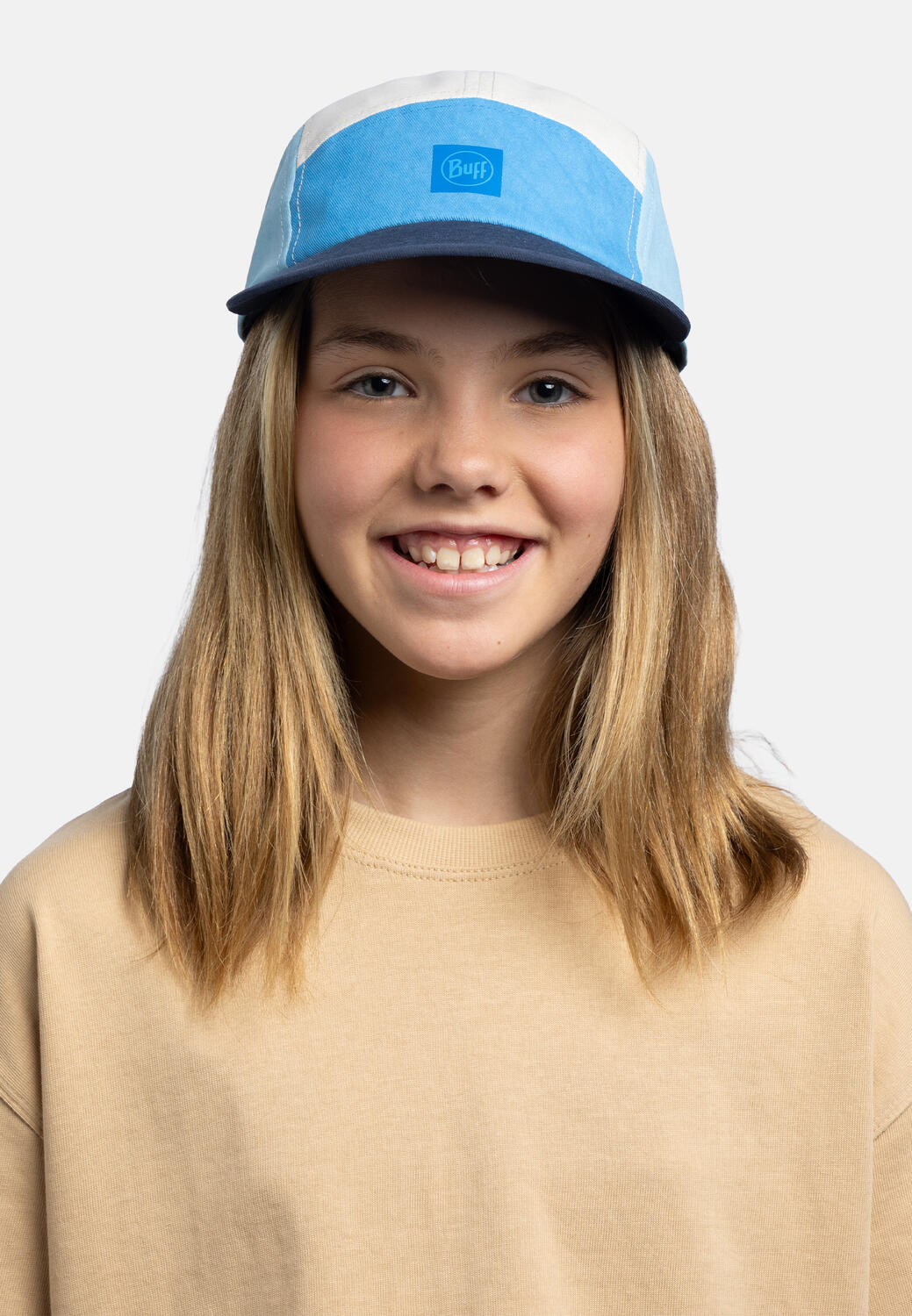 Gorra 5 Panel Venture Cap Unisex Buff Azul 5/7