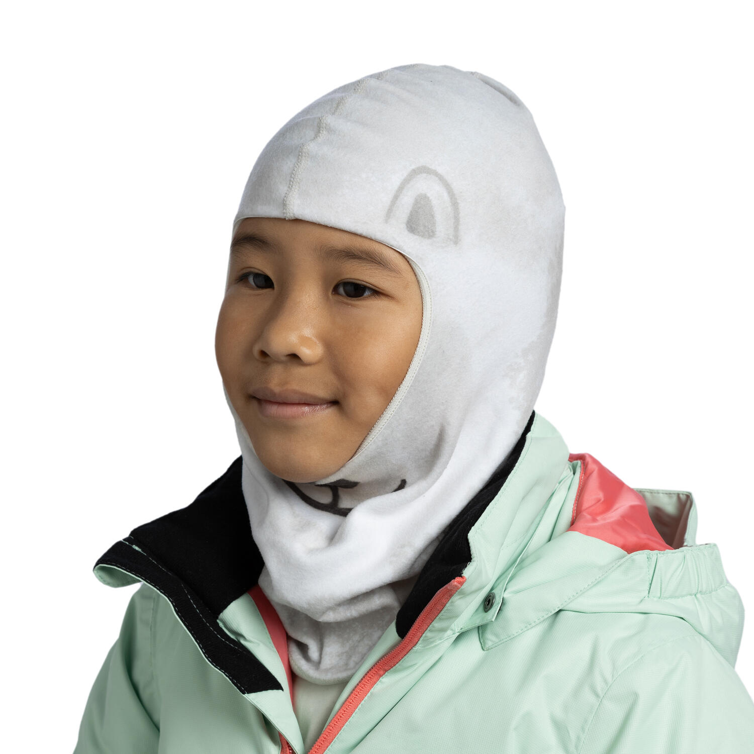 Passamontagna Buff Polar Bear per bambini, bianco 6/7
