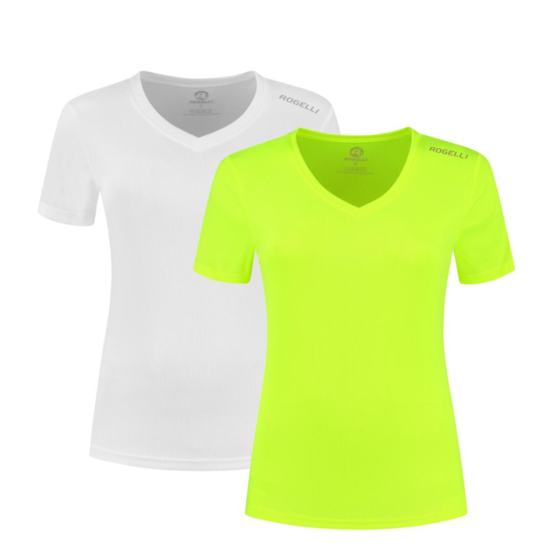 Laufshirt Damen Atmungsaktives Kurzarmshirt 2er-Pack 2/7