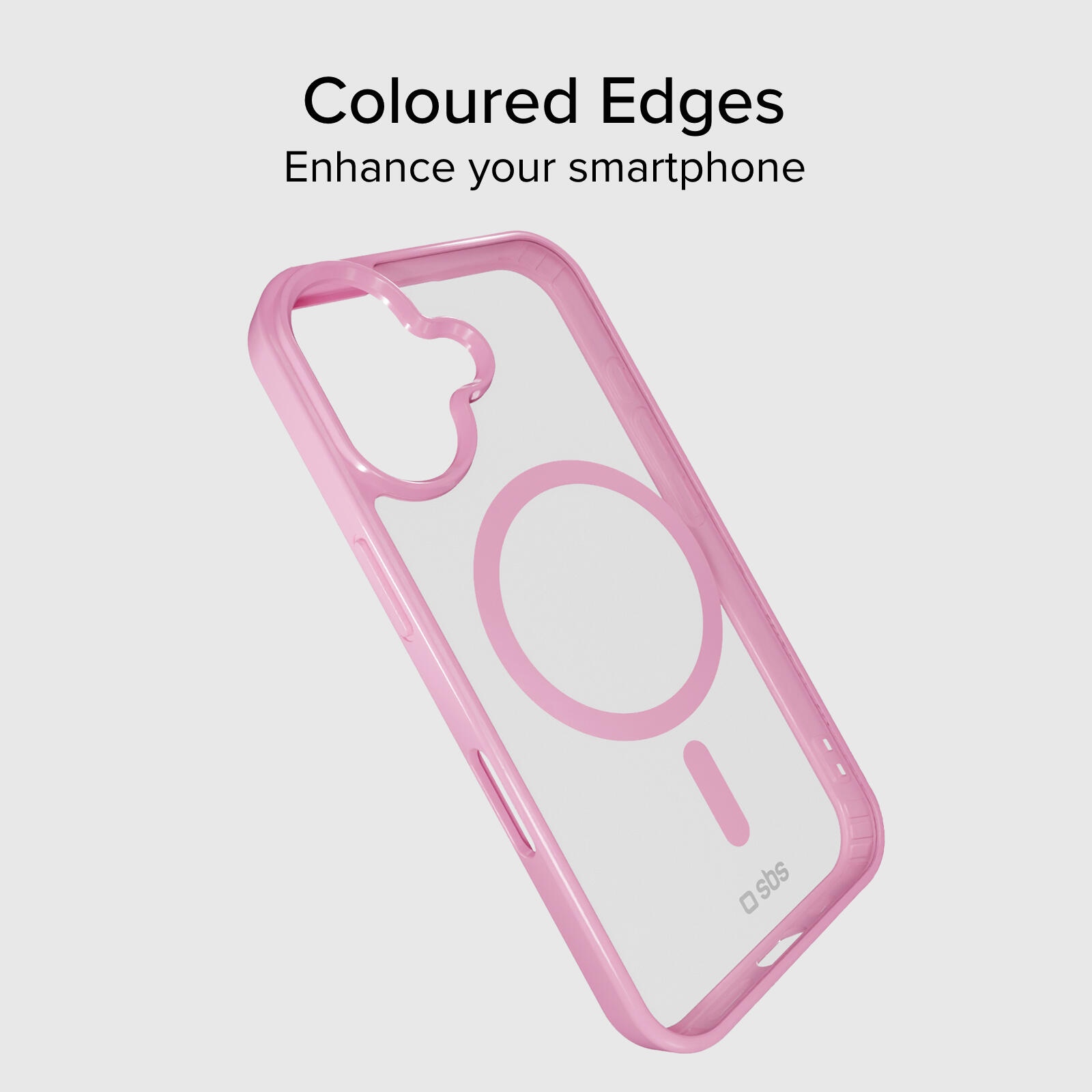 Coque iPhone 16 Plus bords colorés compatible MagSafe 2/7