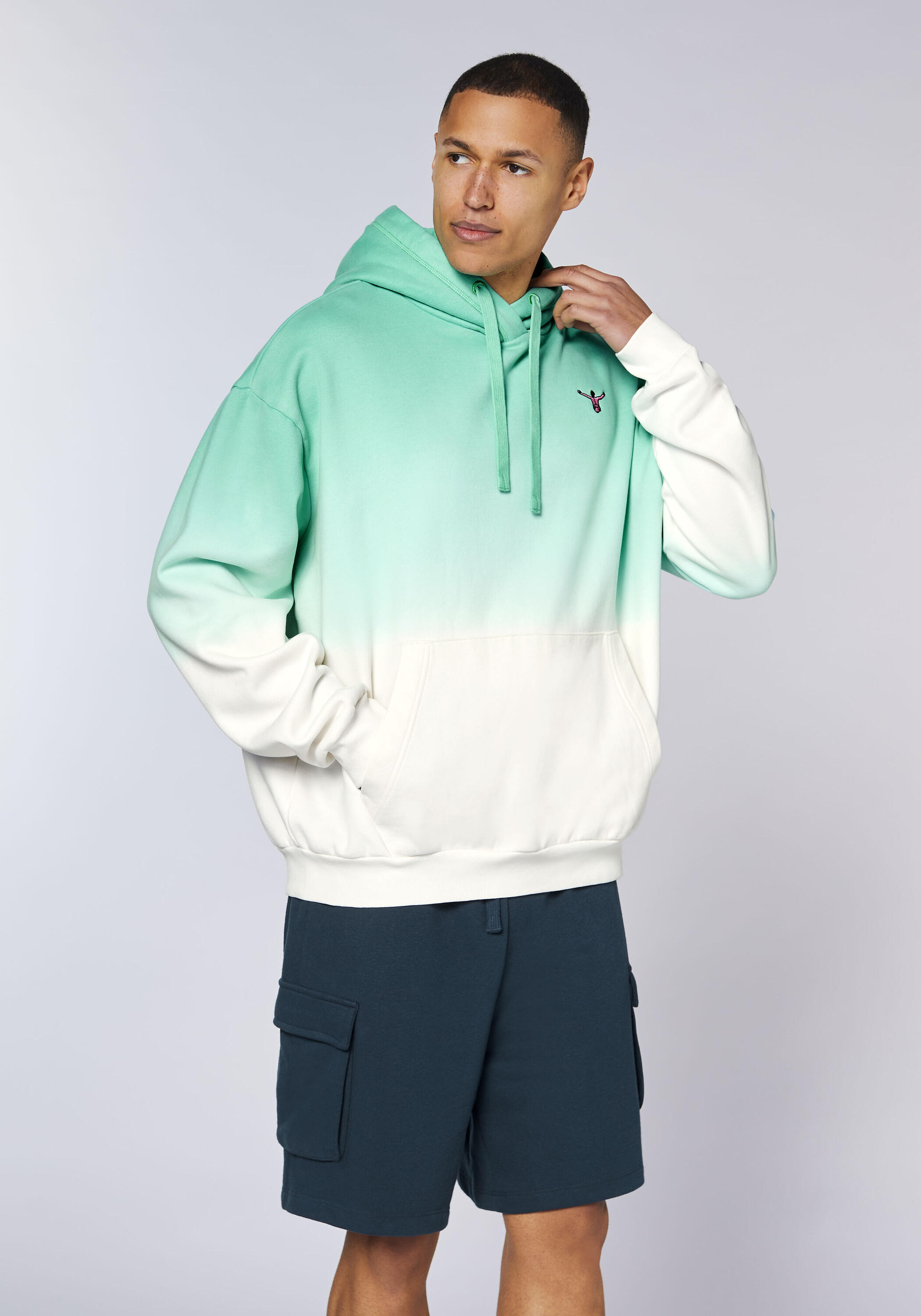 Kapuzensweatshirt mit Farbverlauf 3/7
