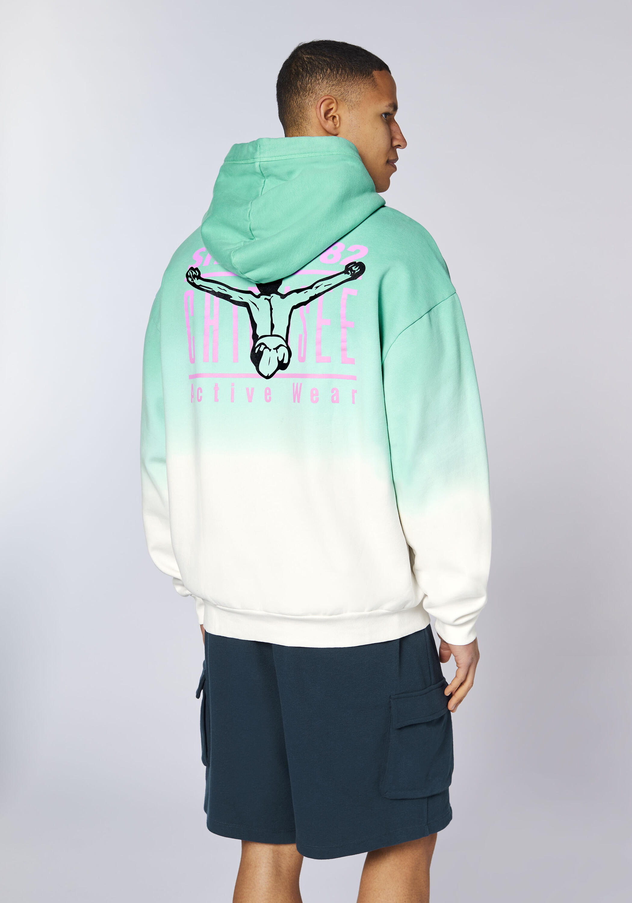 Kapuzensweatshirt mit Farbverlauf 4/7