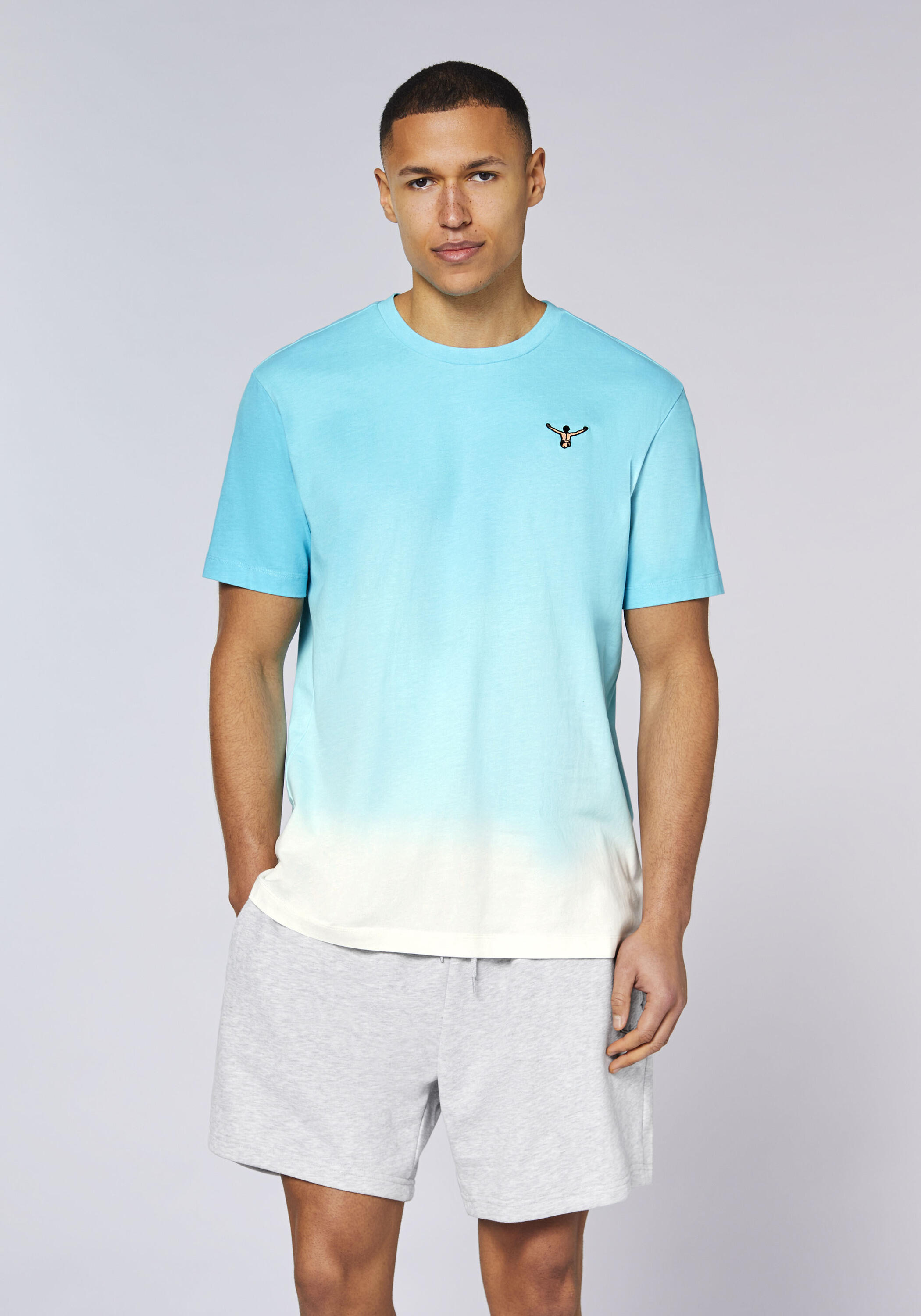 T-Shirt mit Dip-Dye Farbverlauf 2/6