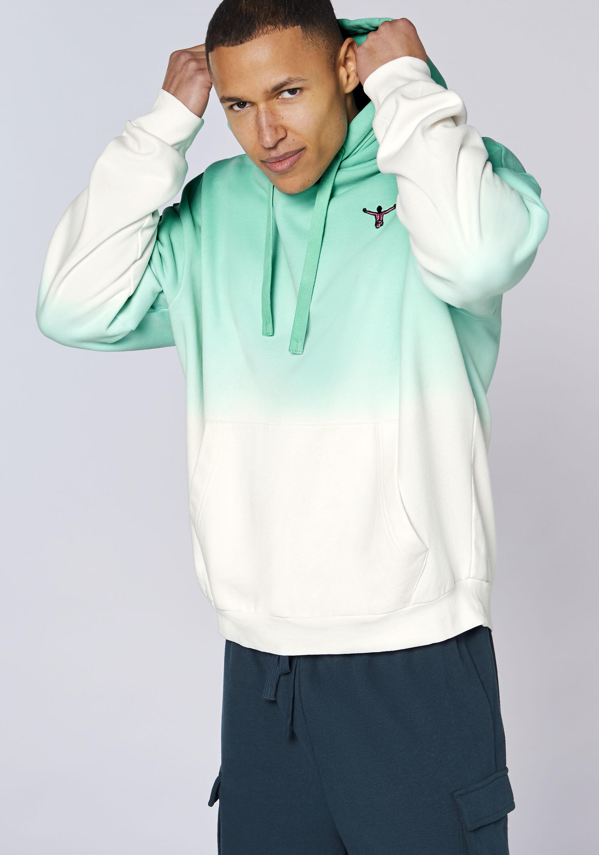 Kapuzensweatshirt mit Farbverlauf 6/7