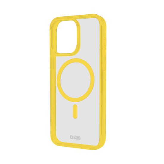 Case voor iPhone 15 Pro Max met gekleurde RÃndern, voor MagSafe Aufladung