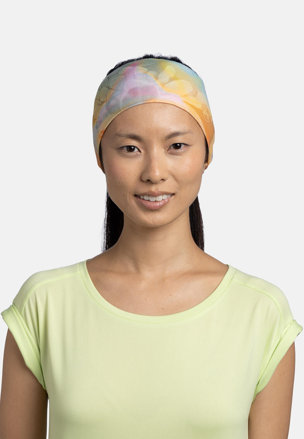 Bandeau Buff CoolNet UV Large Orange/Vert 4/5