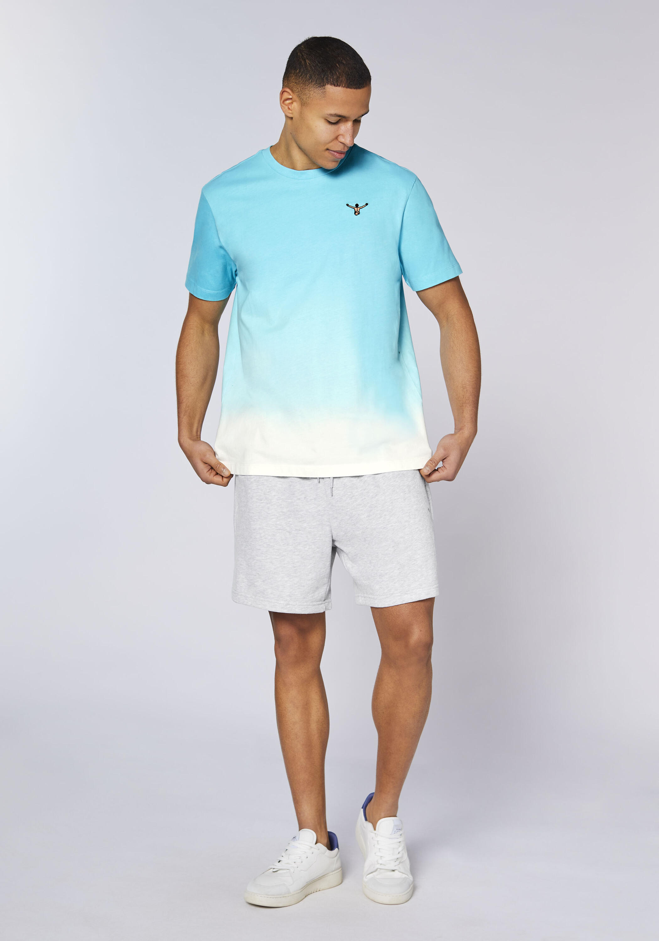 T-Shirt mit Dip-Dye Farbverlauf 4/6