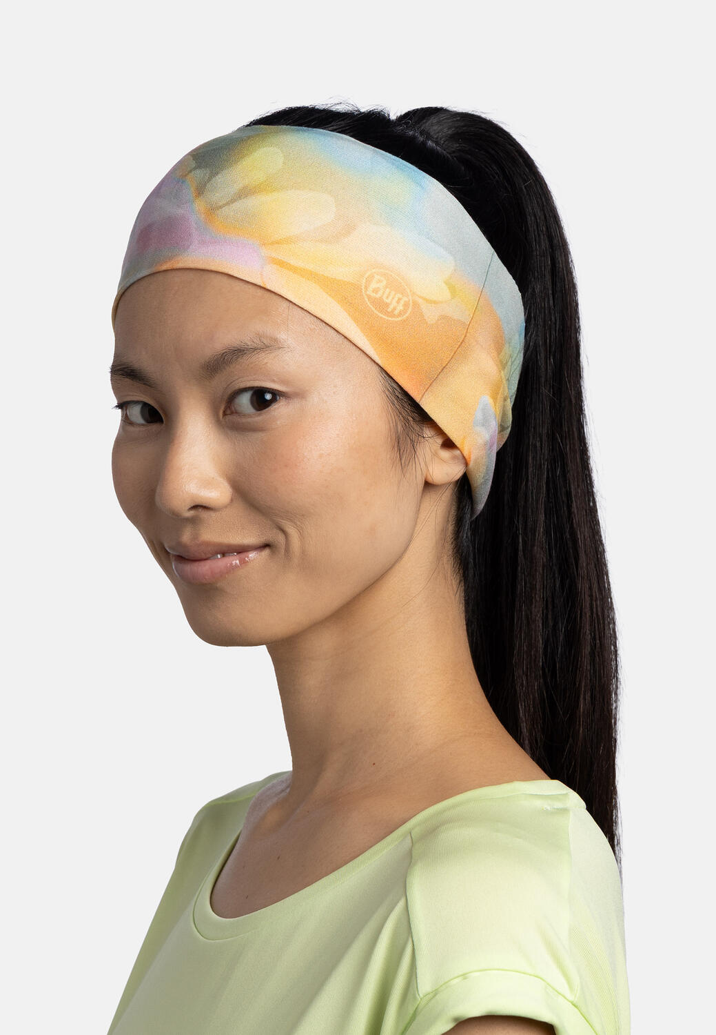 Bandeau Buff CoolNet UV Large Orange/Vert 5/5