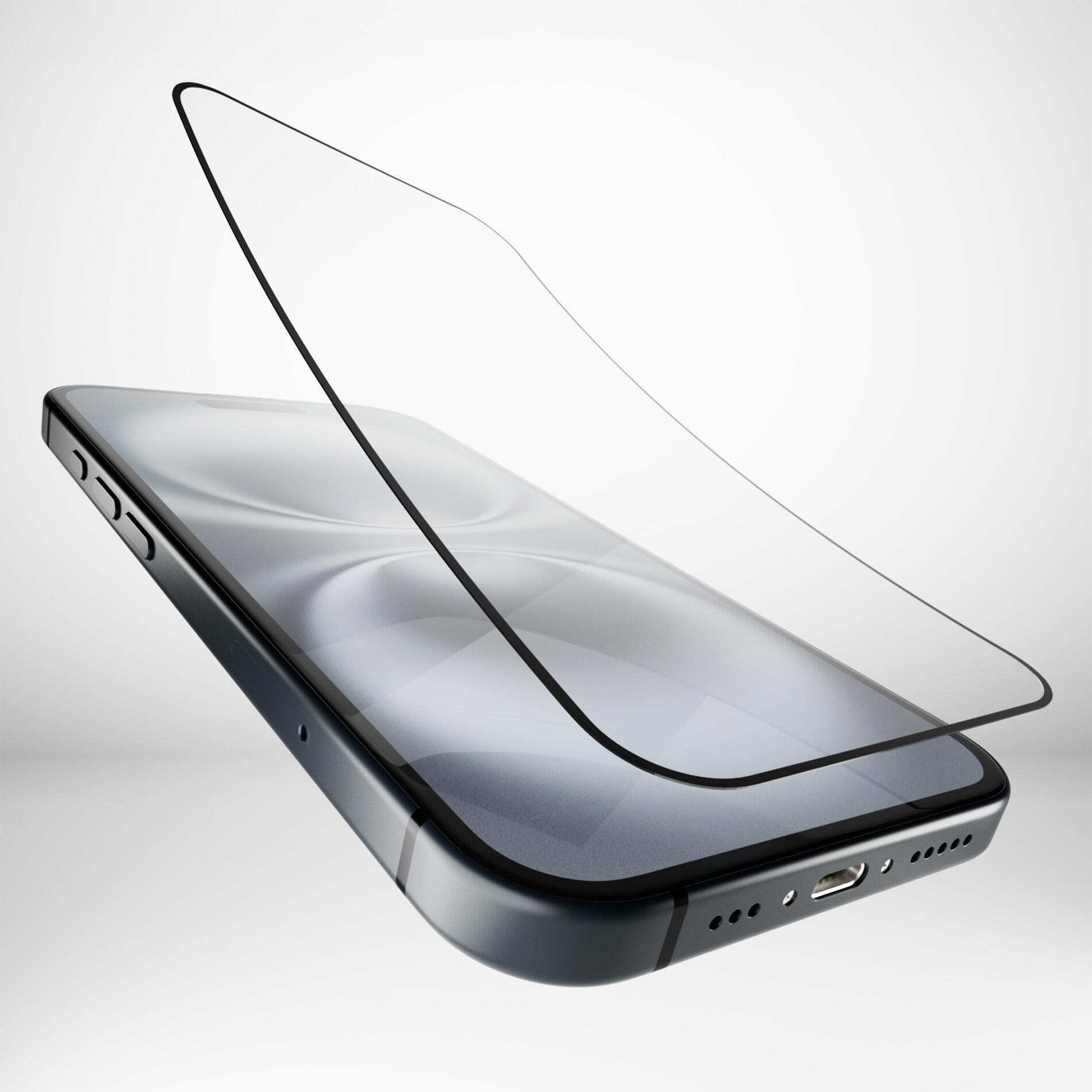 Vetro Temperato Flessibile D3O per iPhone 15, iPhone 15 Pro e iPhone 16 3/7