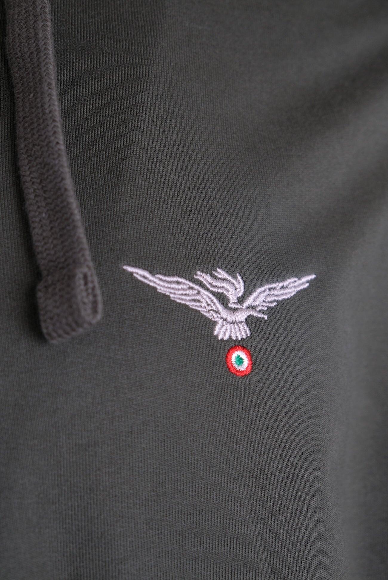 Felpa Aviazione Esercito con zip e cappuccio uomo 4/5