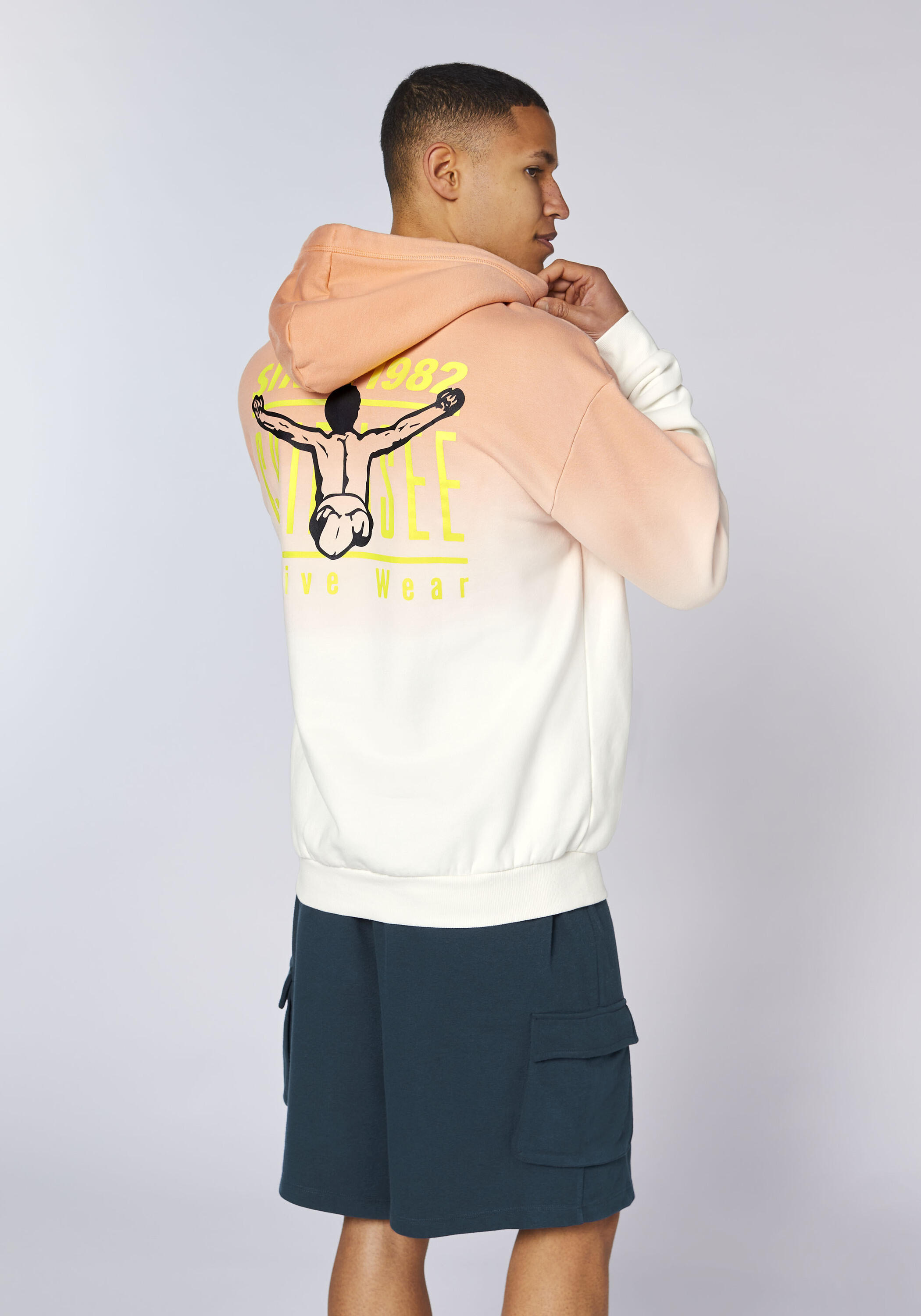 Kapuzensweatshirt mit Farbverlauf 4/7