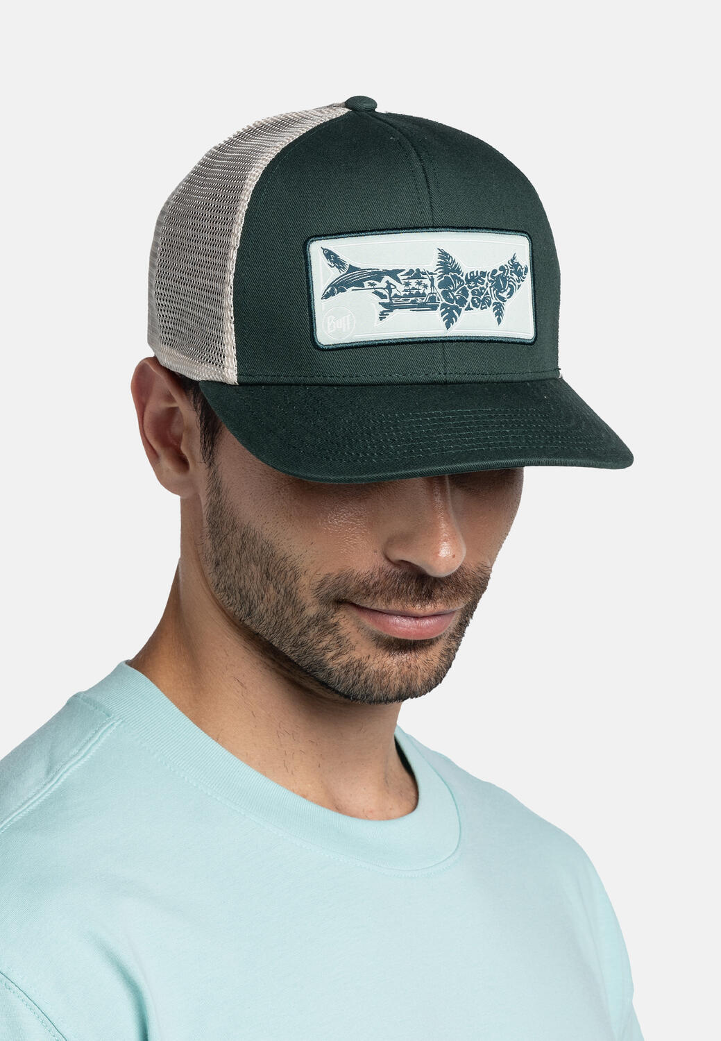 Gorra Explore Trucker Cap Unisex Buff Verde 5/7